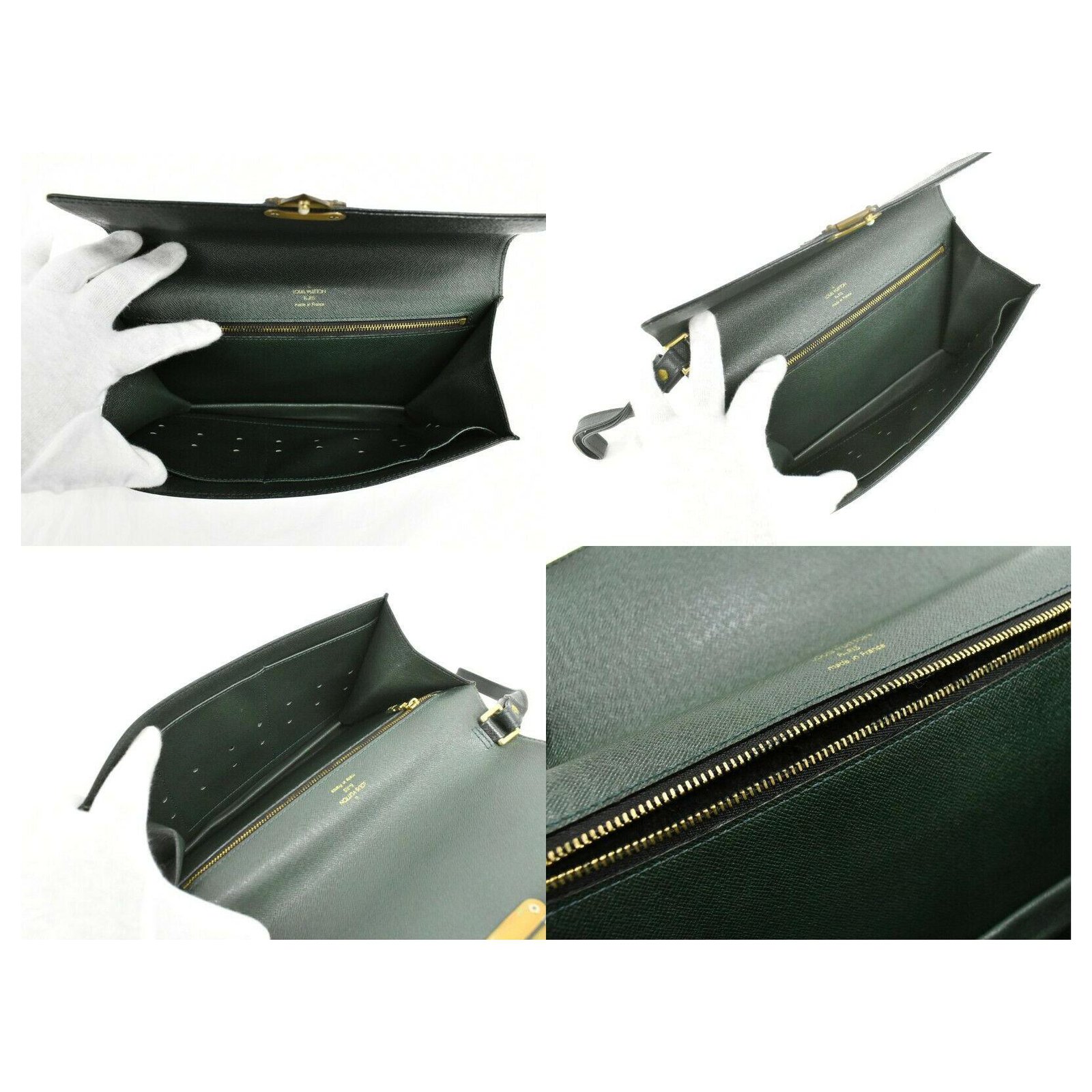 Louis Vuitton Louis Vuitton Kourad Handbags Leather Green ref.225358 ...