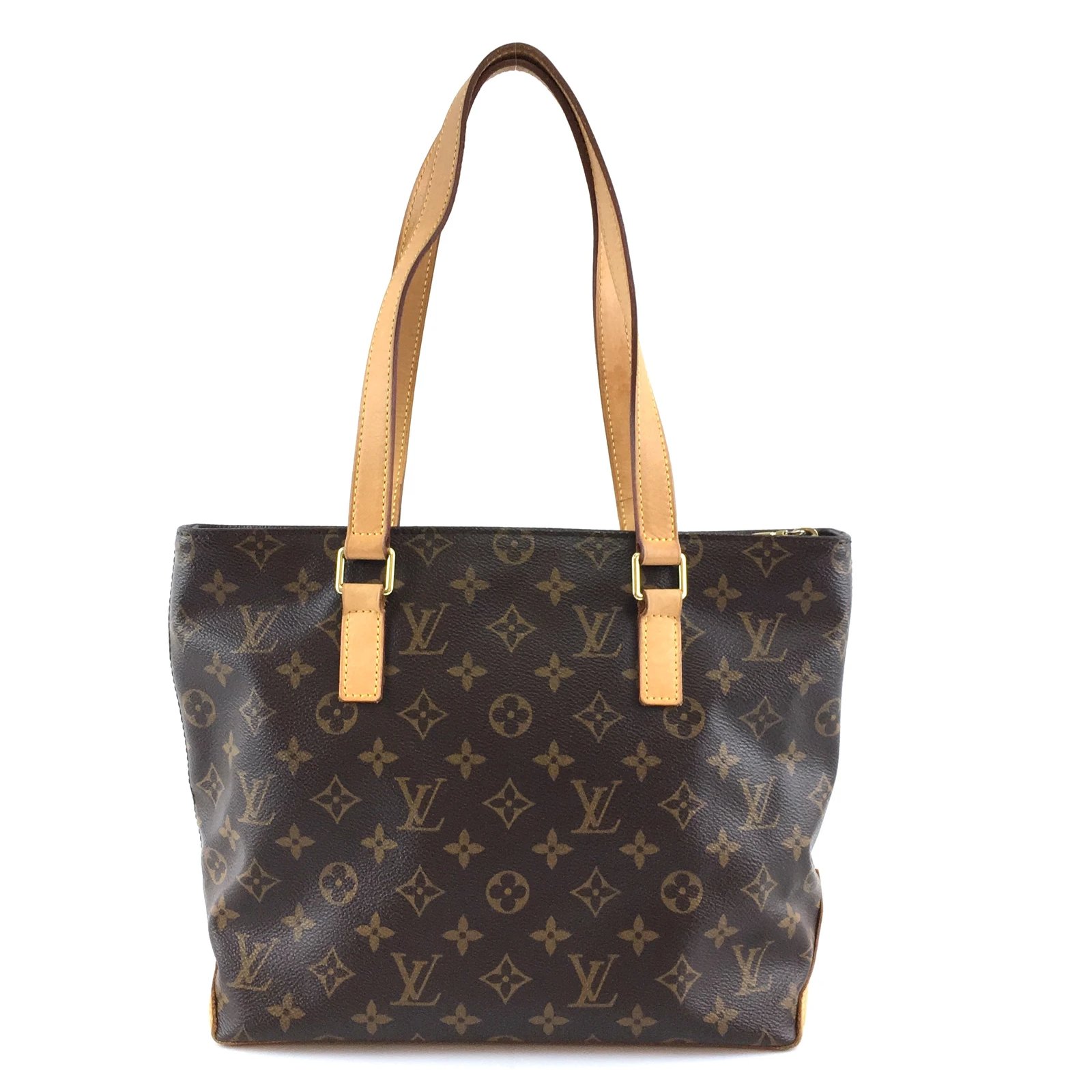 Louis Vuitton Cabas Piano Monogram Canvas Brown Leather ref.225749 ...