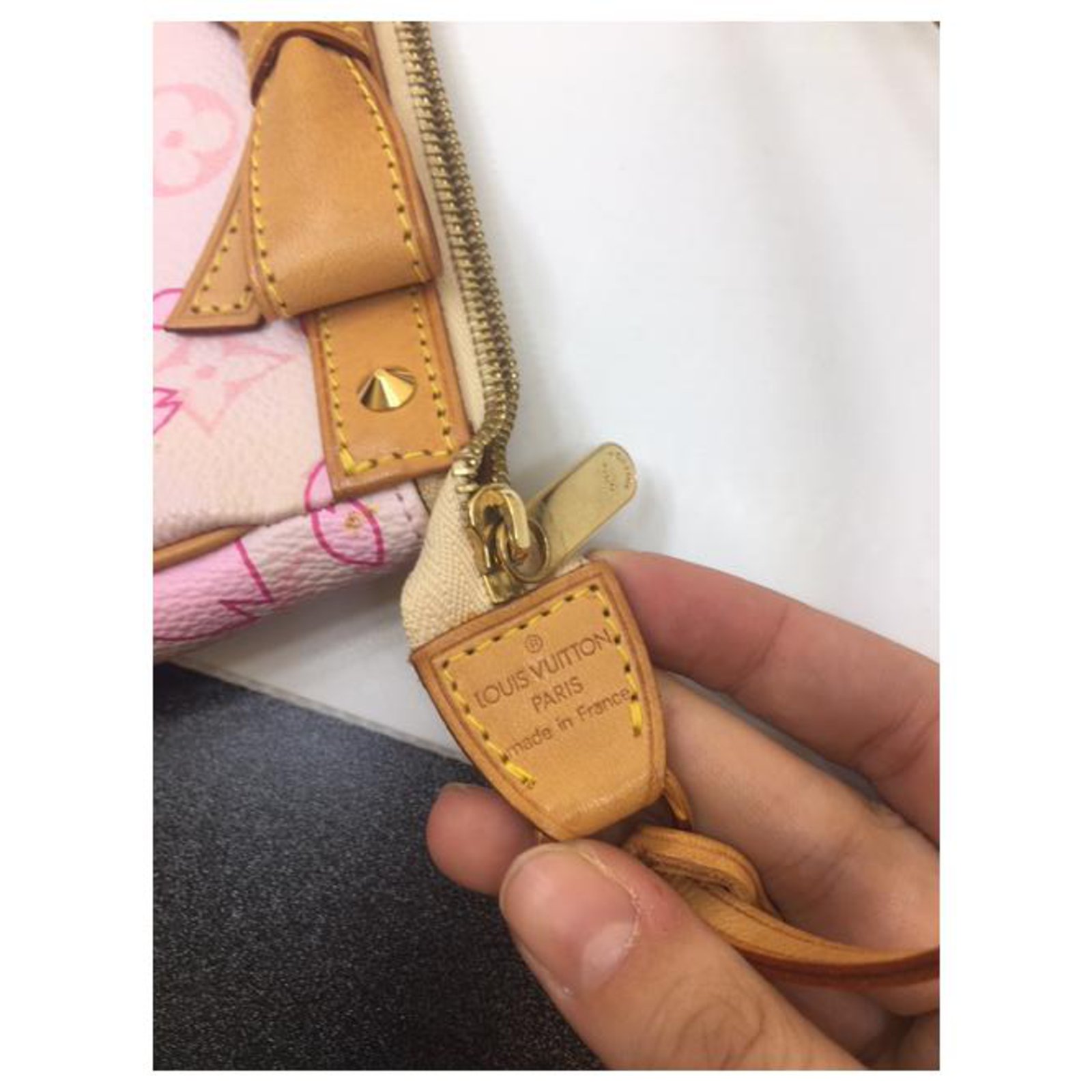 Louis Vuitton Sac pochette Takashi Murakami Pink Leather ref