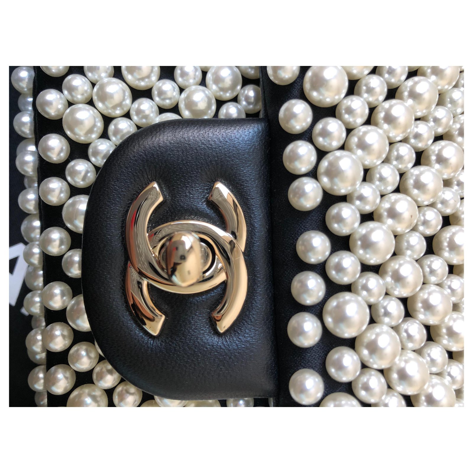 Chanel Long necklace Coco Mademoiselle Black Pearl ref.121048 - Joli Closet