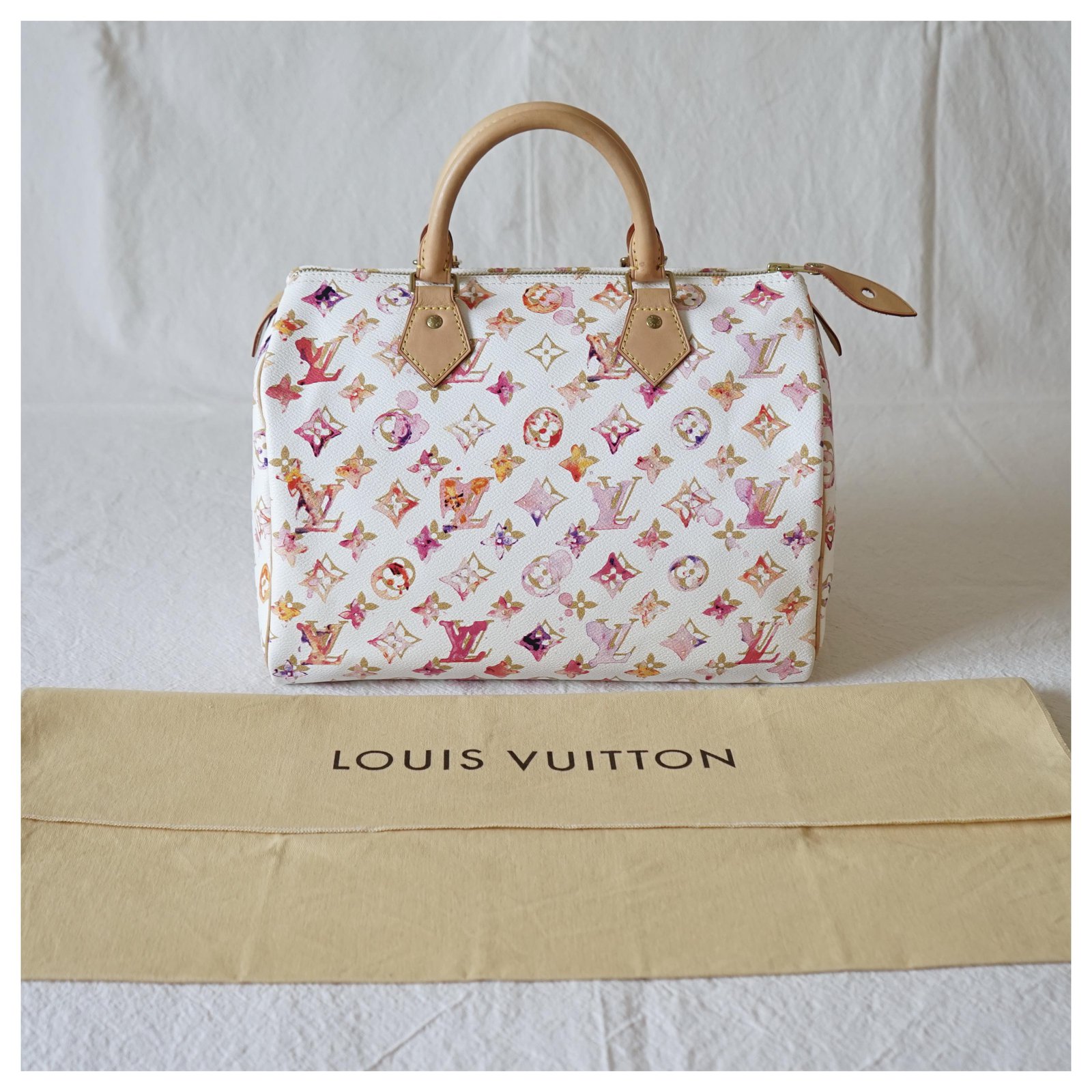 Speedy Louis Vuitton Handbags Multiple colors Leather Cloth ref.226699 -  Joli Closet