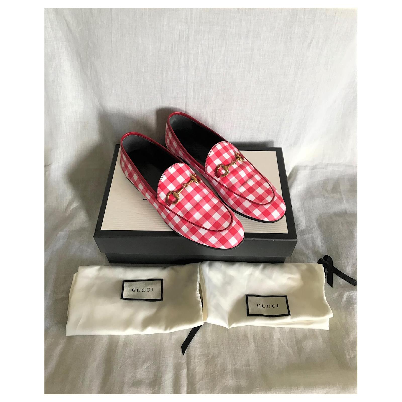 gucci jordaan loafer red