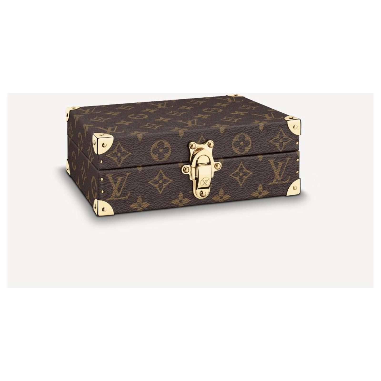 Louis Vuitton LV dices box monogram Brown Leather ref.227364