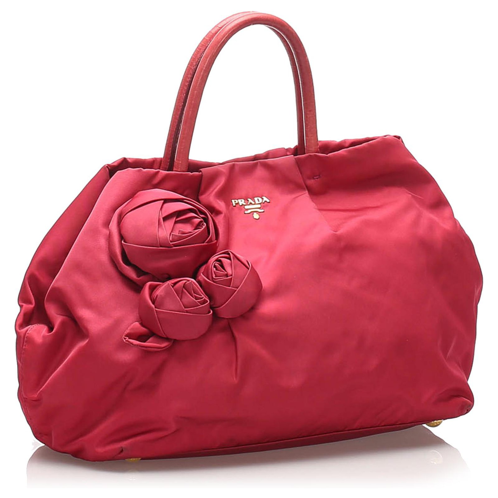 Prada Red patetn Saffiano Promenade handbag Leather ref.423187 - Joli Closet