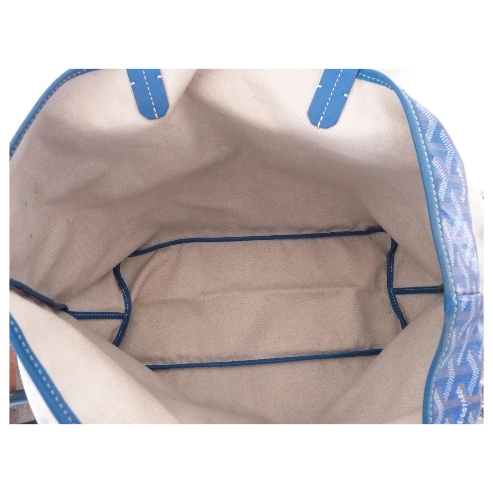 Saint-louis cloth handbag Goyard Blue in Cloth - 34216926