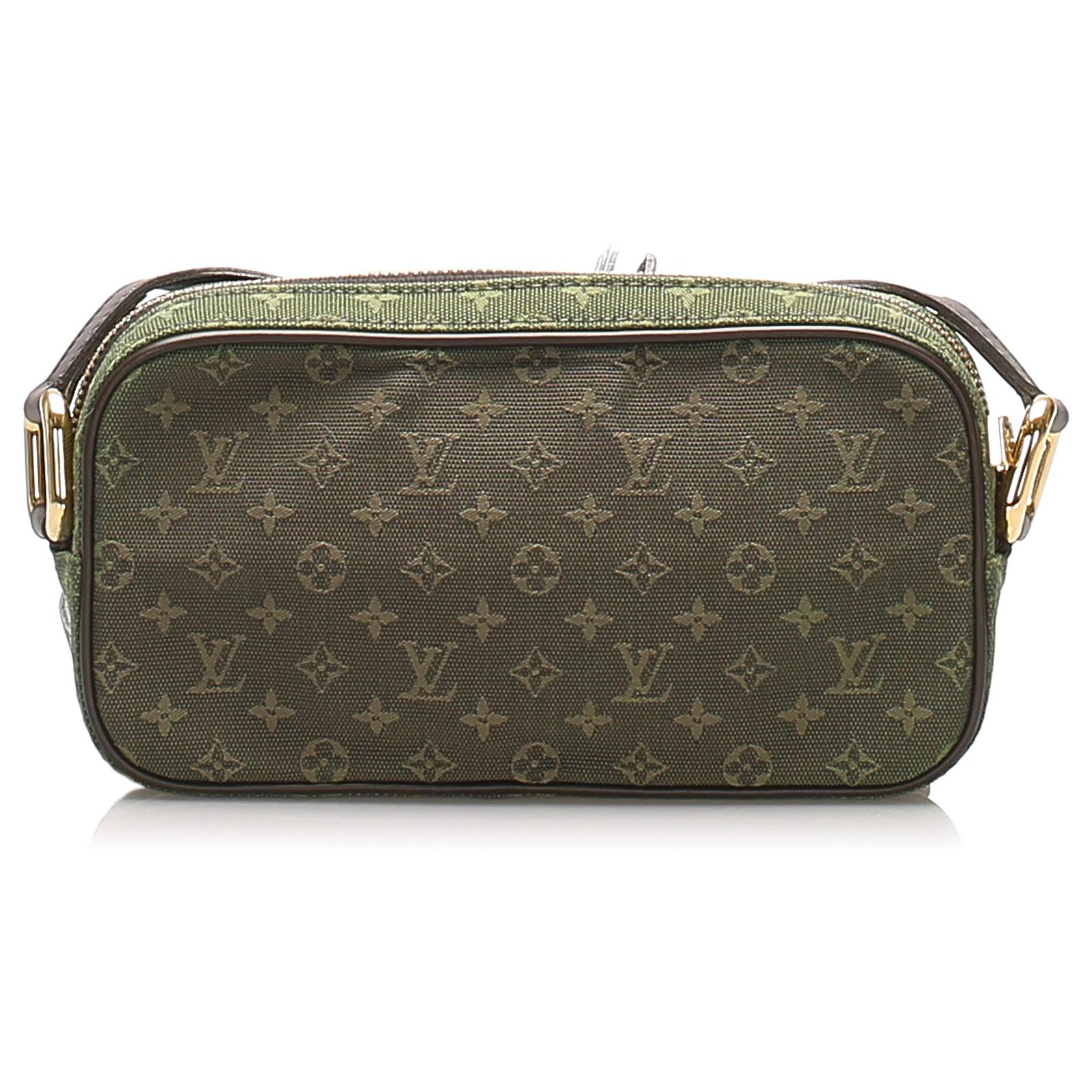 Louis Vuitton Khaki Green Monogram Mini Lin Juliette MM Crossbody Bag
