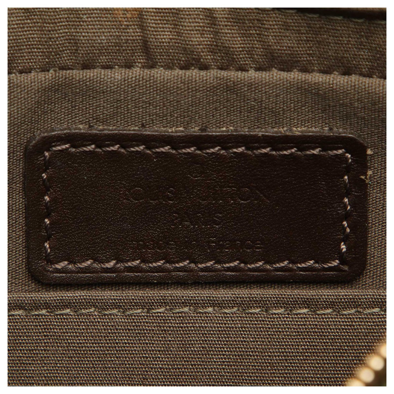 Louis Vuitton Green Monogram Mini Lin Juliette Dark green Leather Cloth  Pony-style calfskin Cloth ref.228283 - Joli Closet