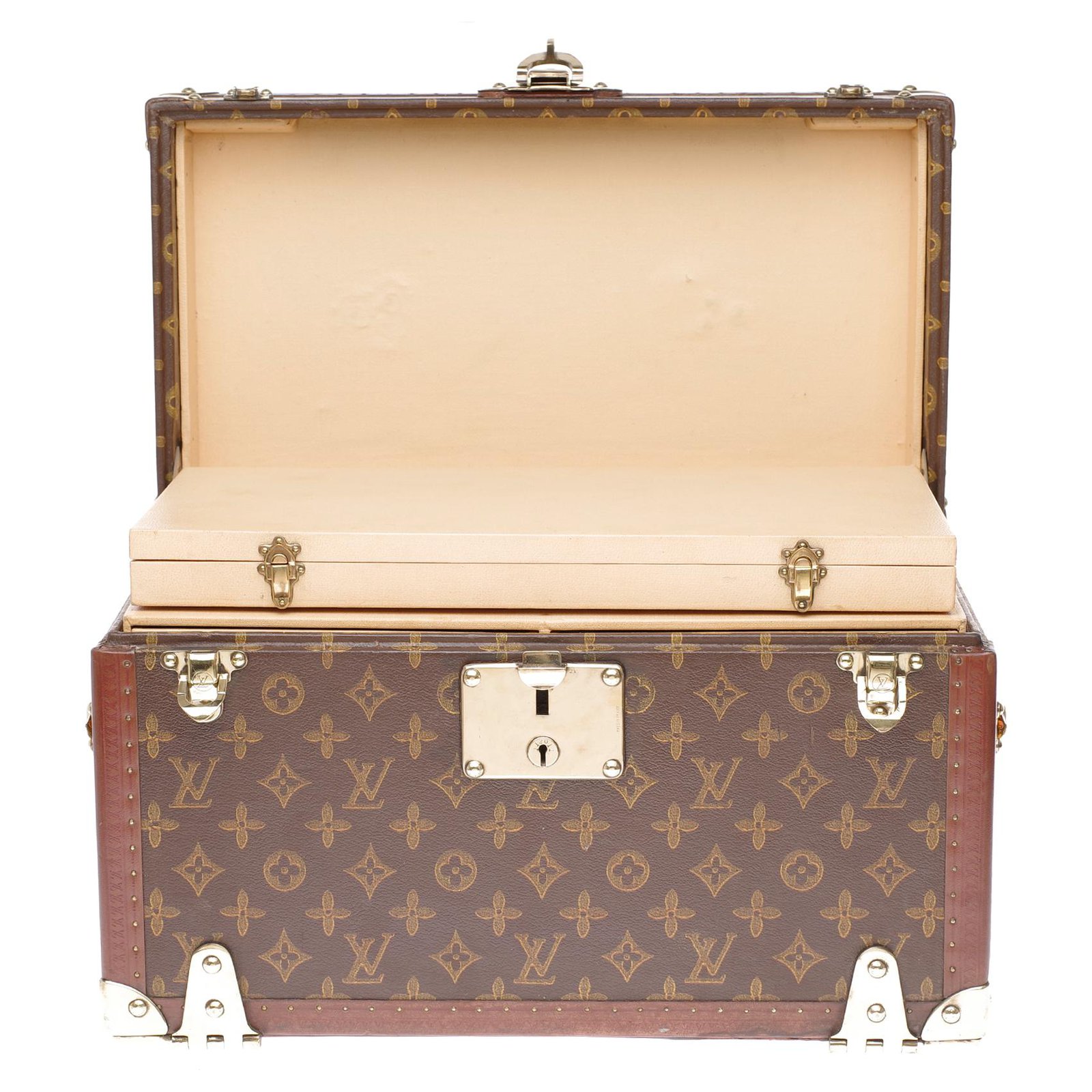 Louis Vuitton Malle courrier monogram au pochoir Brown Cloth ref.108836 -  Joli Closet