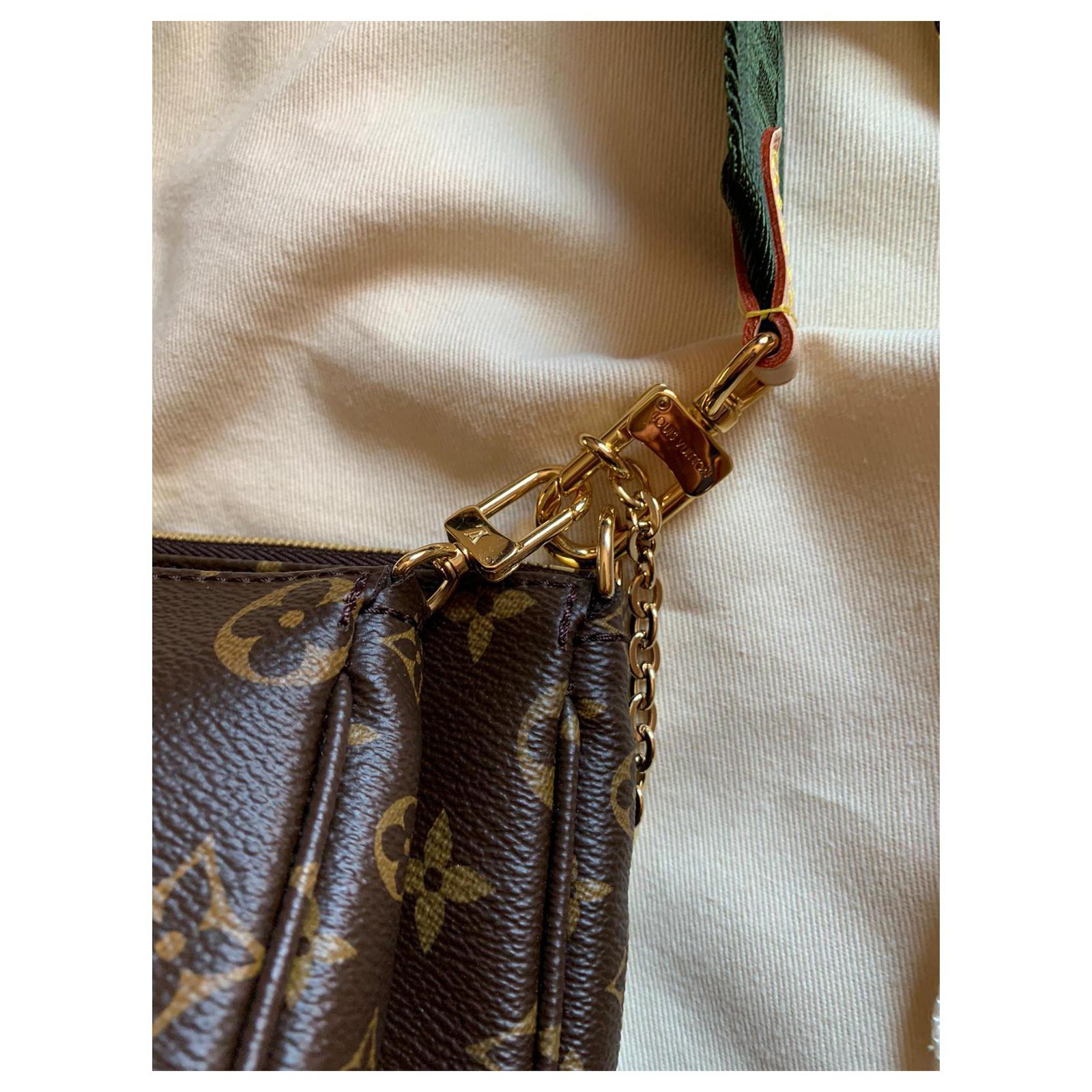 Louis Vuitton Multi pochette accessoires Brown Cloth ref.285593 - Joli  Closet