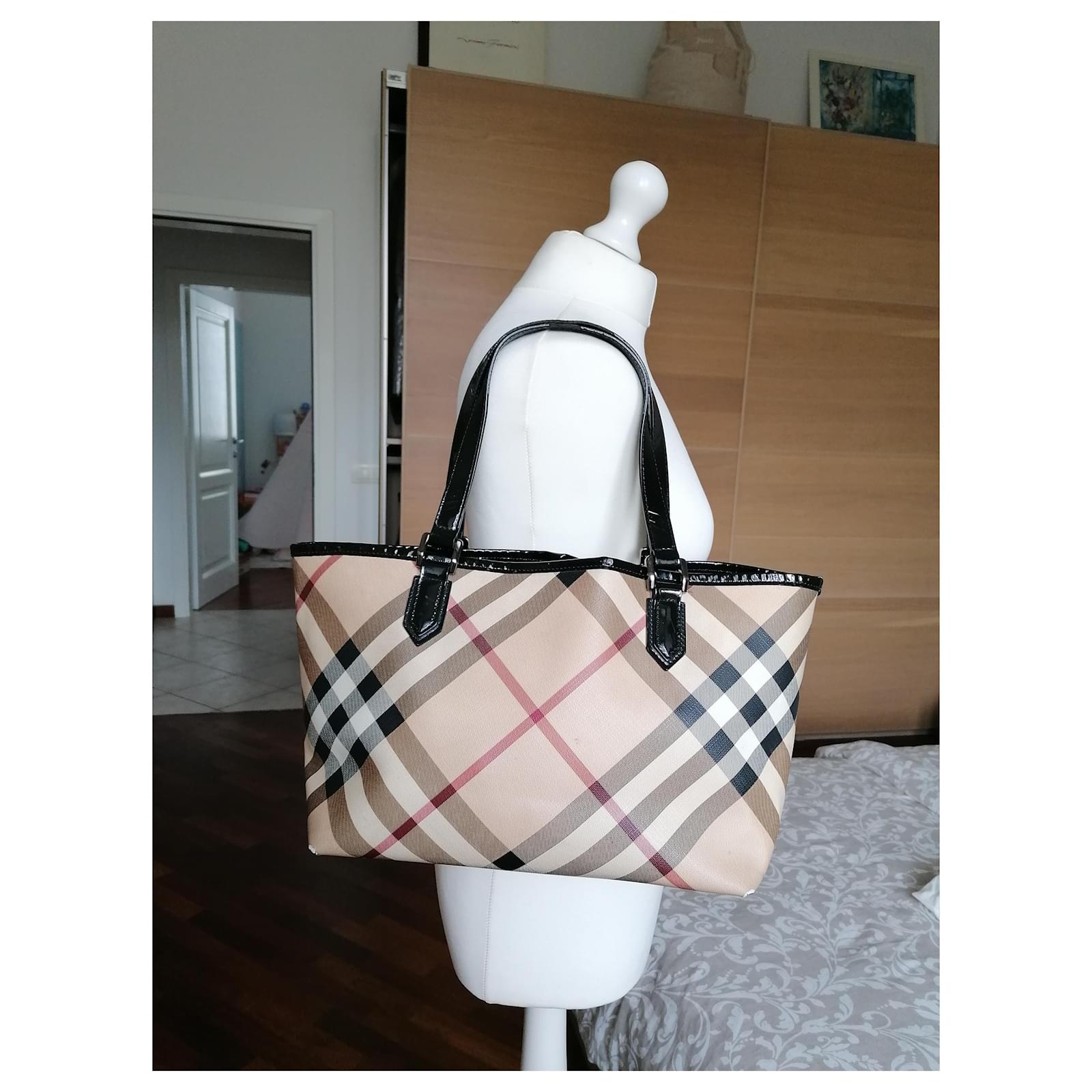 Burberry Borse Tela Shopper Tote Bag In Tela