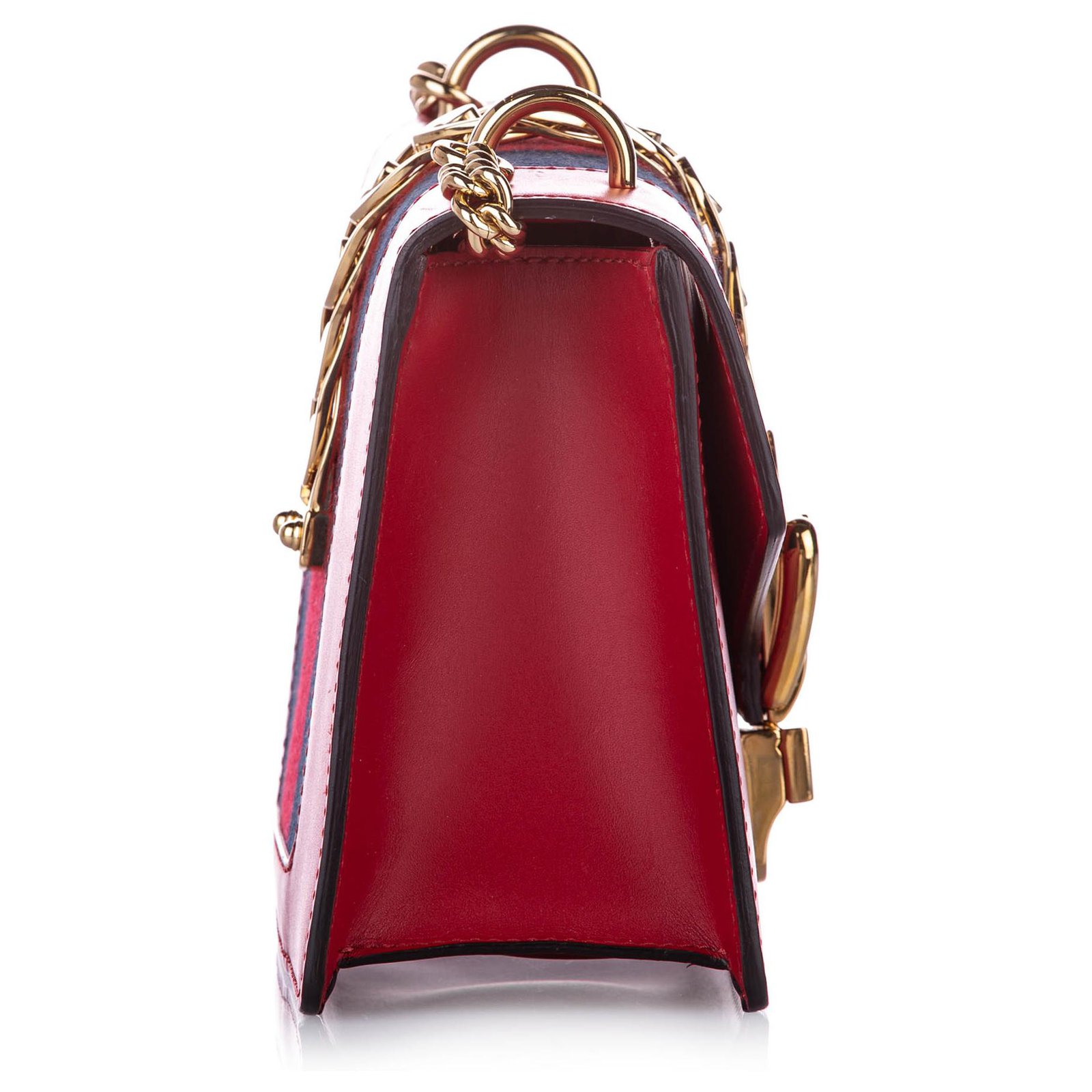 Gucci Red Mini Sylvie Leather Chain Shoulder Bag Multiple colors