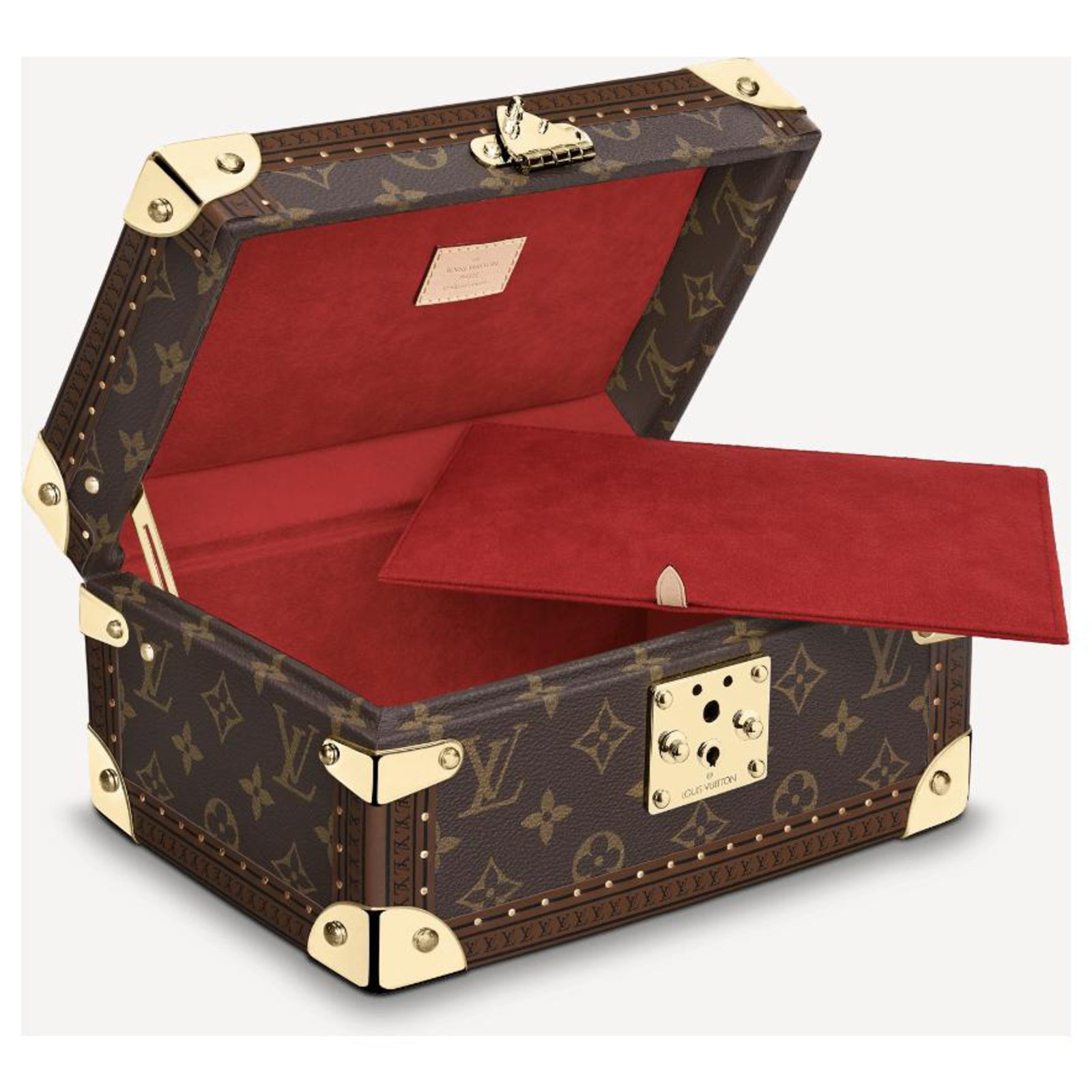 Louis Vuitton Treasure Box Brown Cloth ref.610686 - Joli Closet