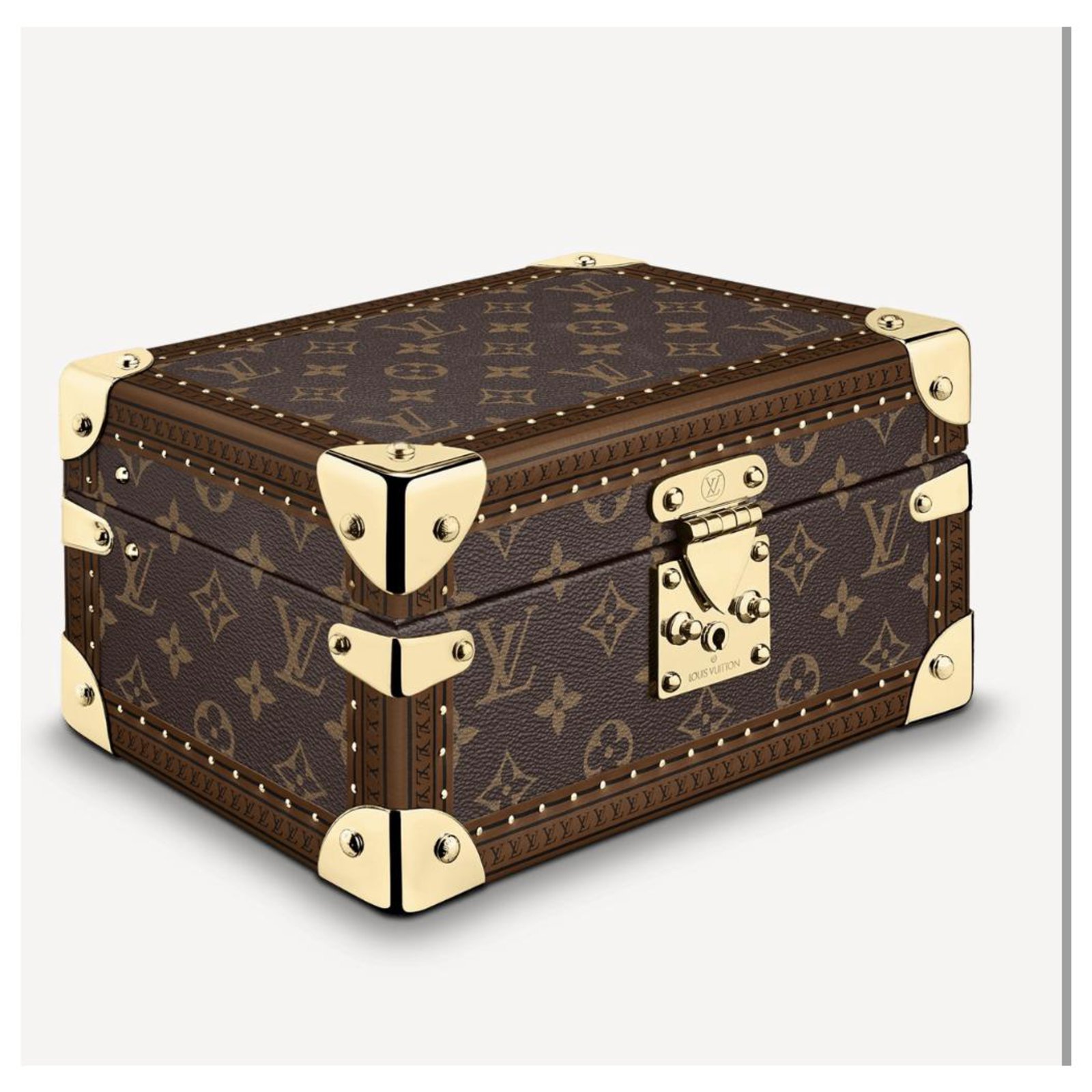 Louis Vuitton GM TRESOR BOX Brown Leather ref.150715 - Joli Closet