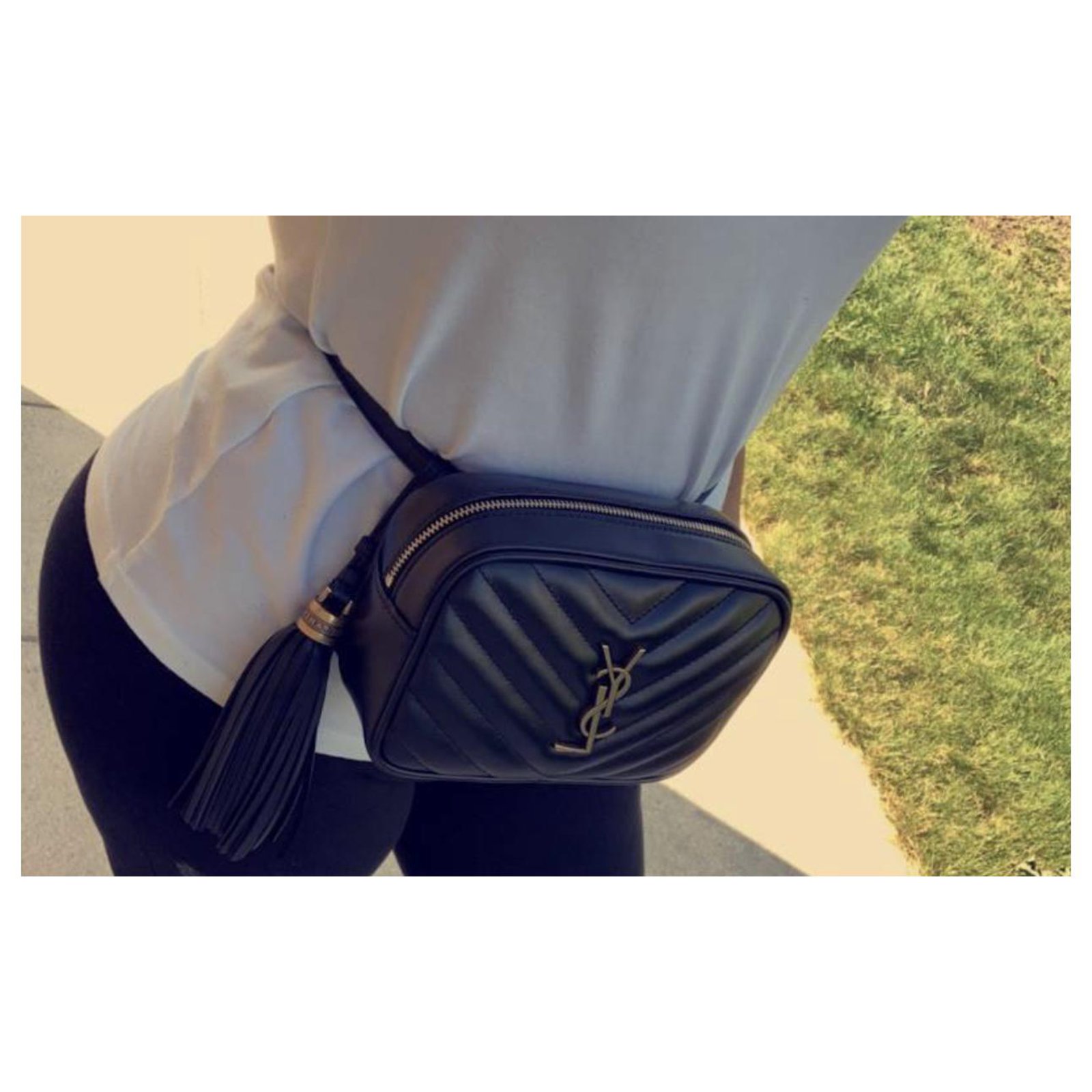 Noir #saintlaurent #YSL #beltbag  Ysl belt bag, Belt bag fashion