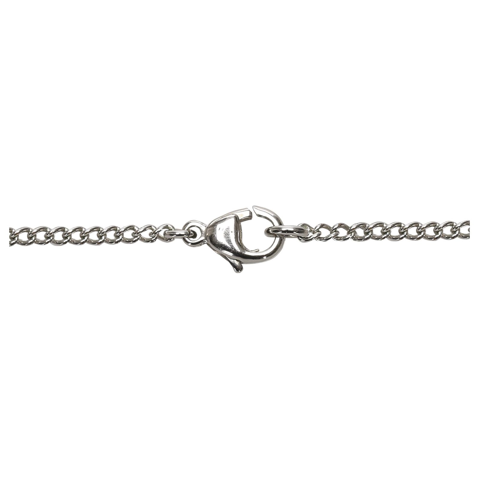 Chanel Small Vintage Silver CC Logo Chain Bracelet