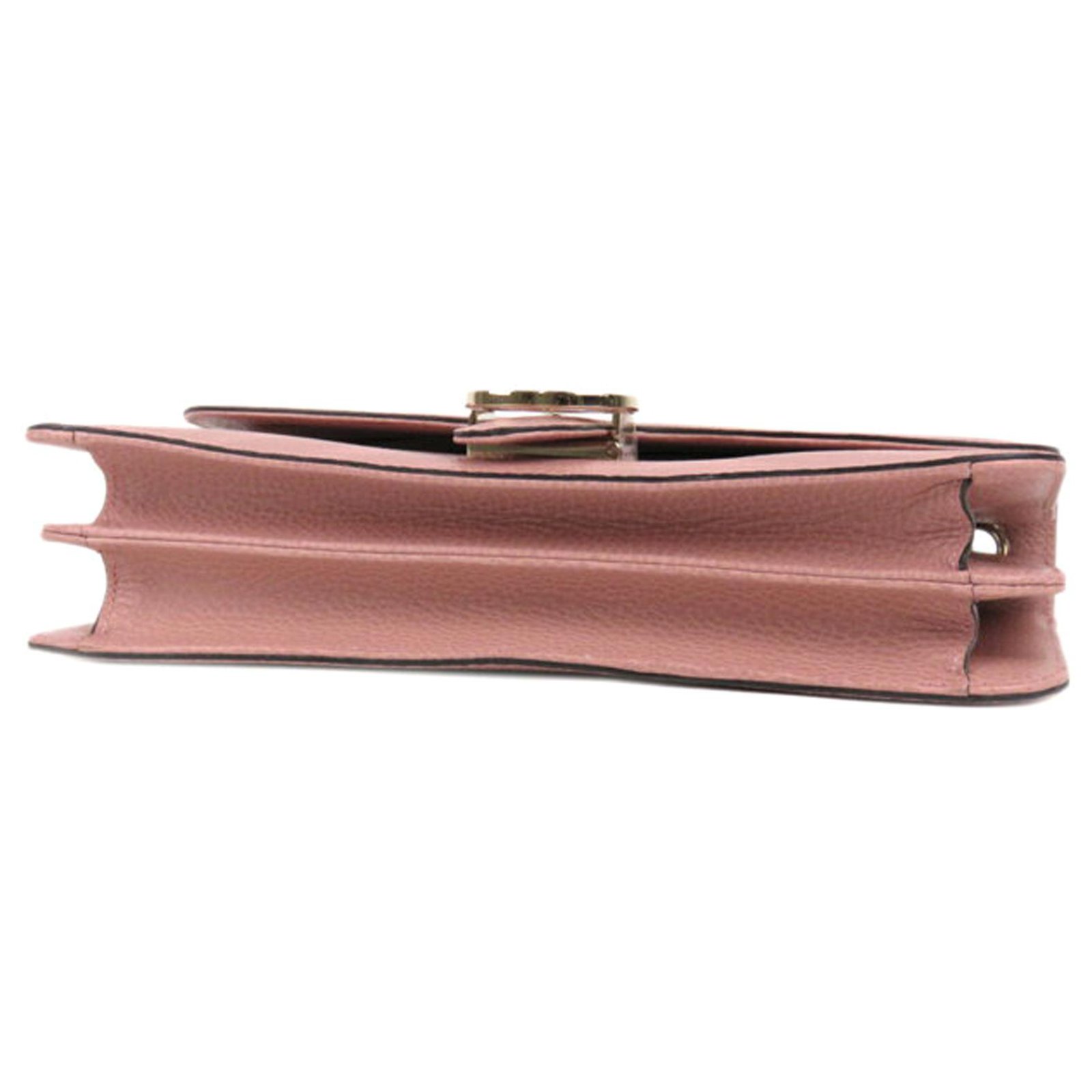 Gucci Pink Interlocking G Chain Leather Crossbody Bag Metal Pony-style  calfskin ref.231341 - Joli Closet