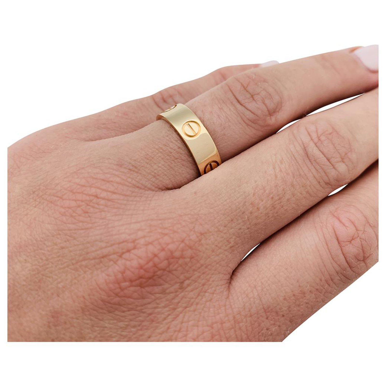 cartier love yellow gold ring