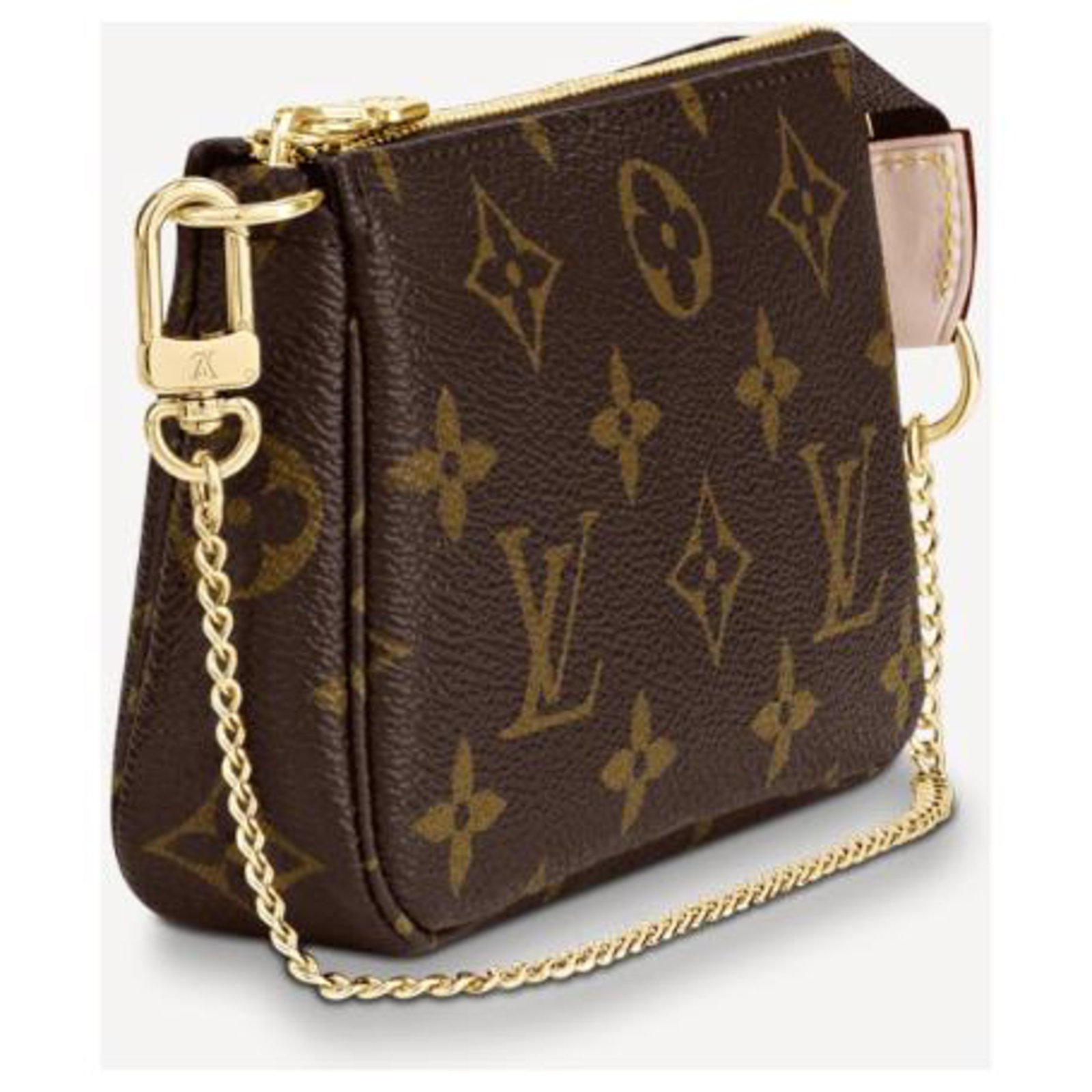 Louis Vuitton Mini pochette accessoires damier ebene Brown Cloth ref.231895  - Joli Closet