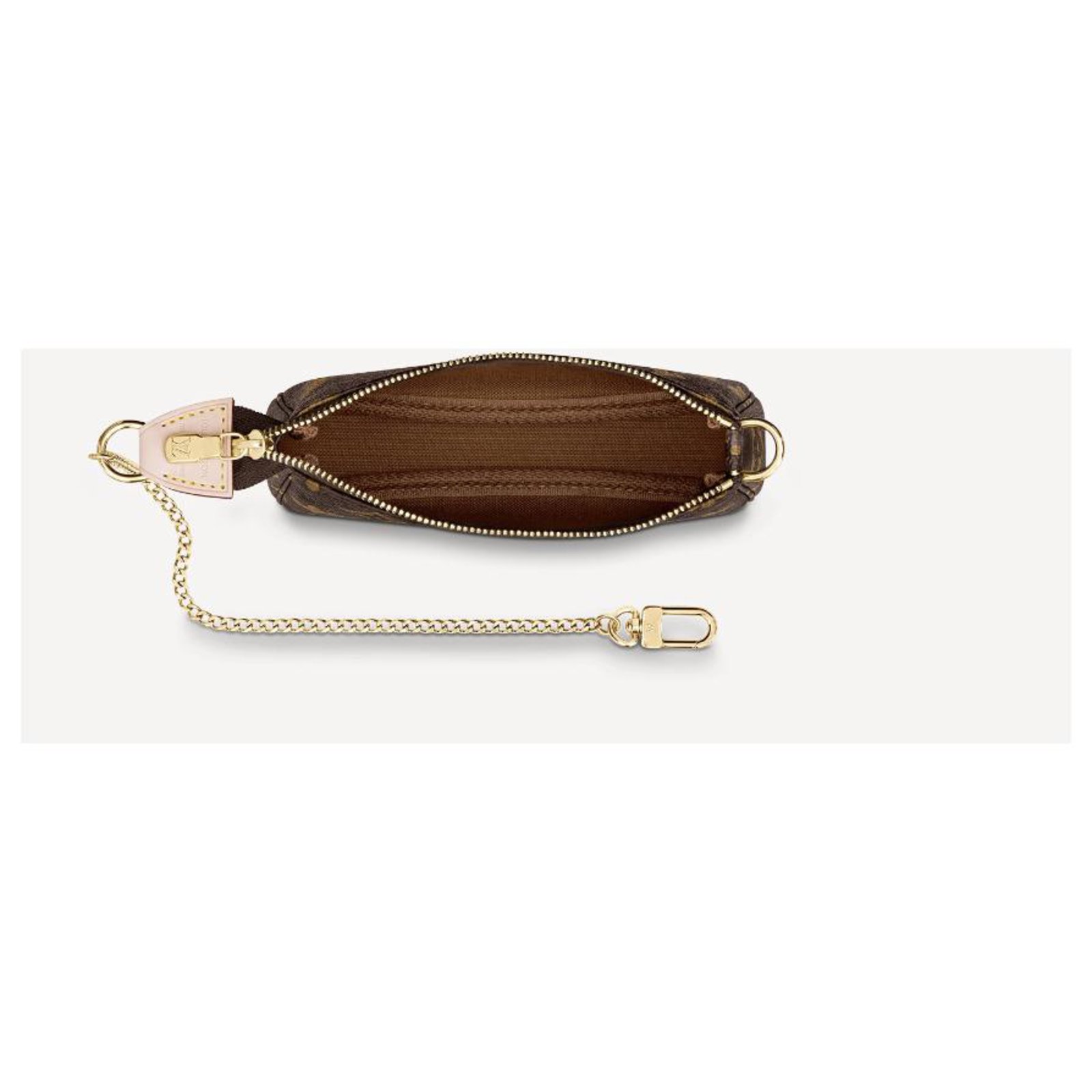 Louis Vuitton Pochette Accessories Mini Brown Cloth ref.916753 - Joli Closet