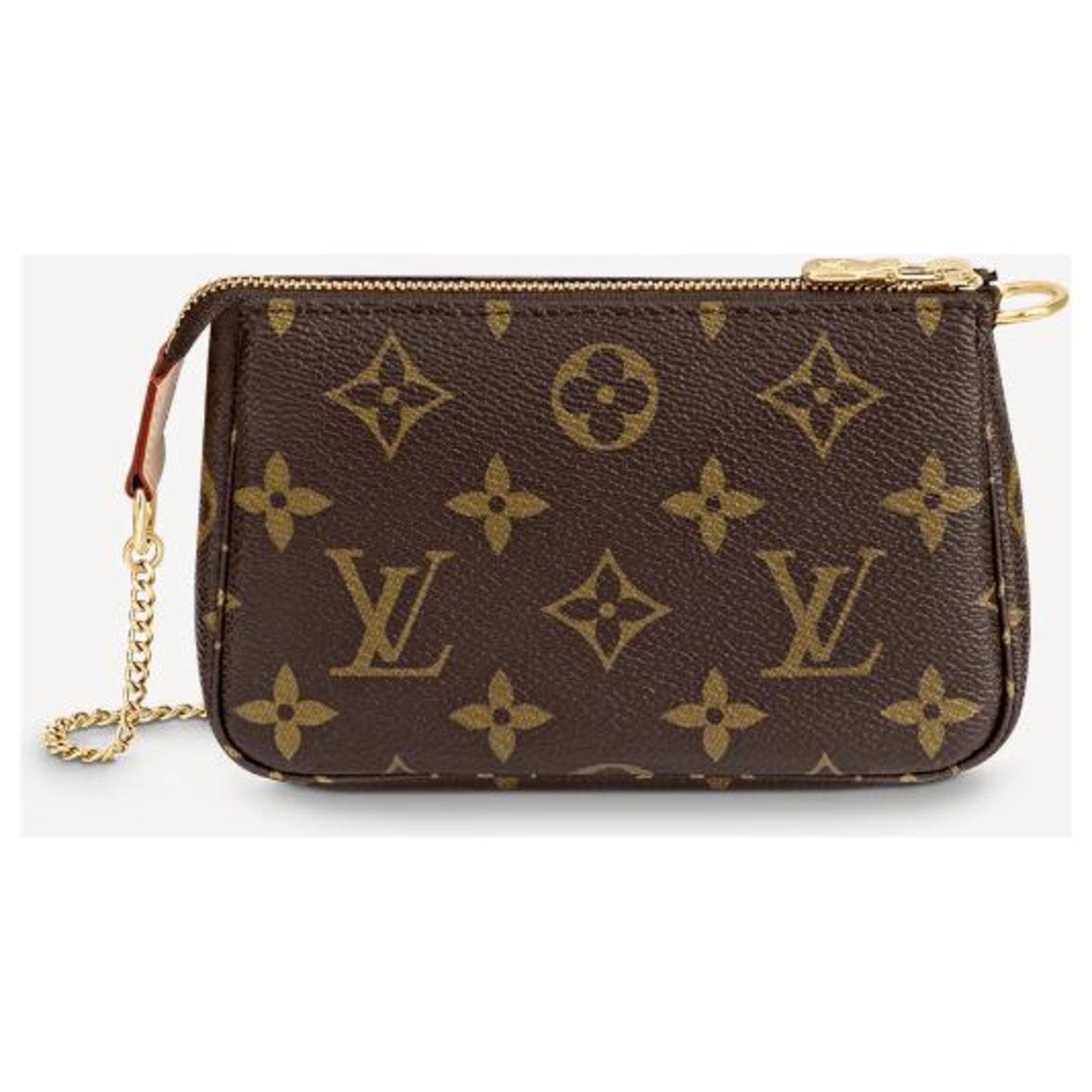 Pochette accessoire mini bag Louis Vuitton Brown in Cotton - 30578761