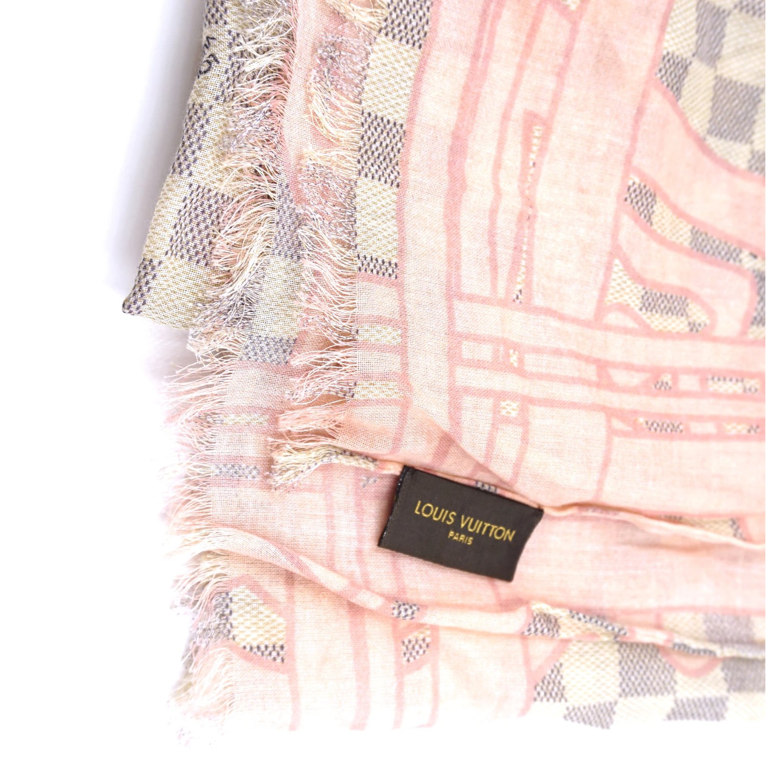 Louis Vuitton Damier Pop Up Bandeau M77697 Pink Cotton ref.949687 - Joli  Closet