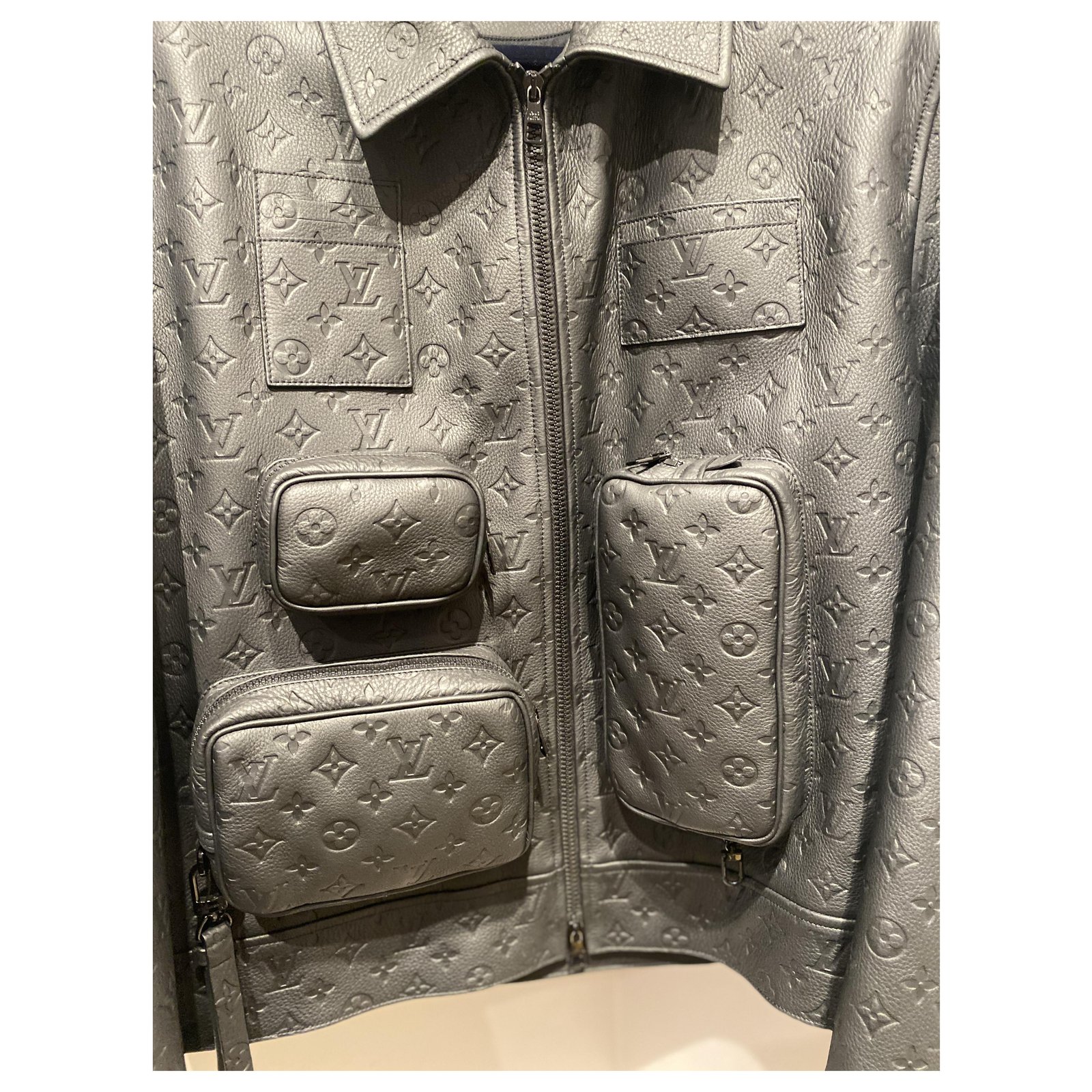 Louis Vuitton Jacken aus Leder - Schwarz - Größe 54 - 23137375