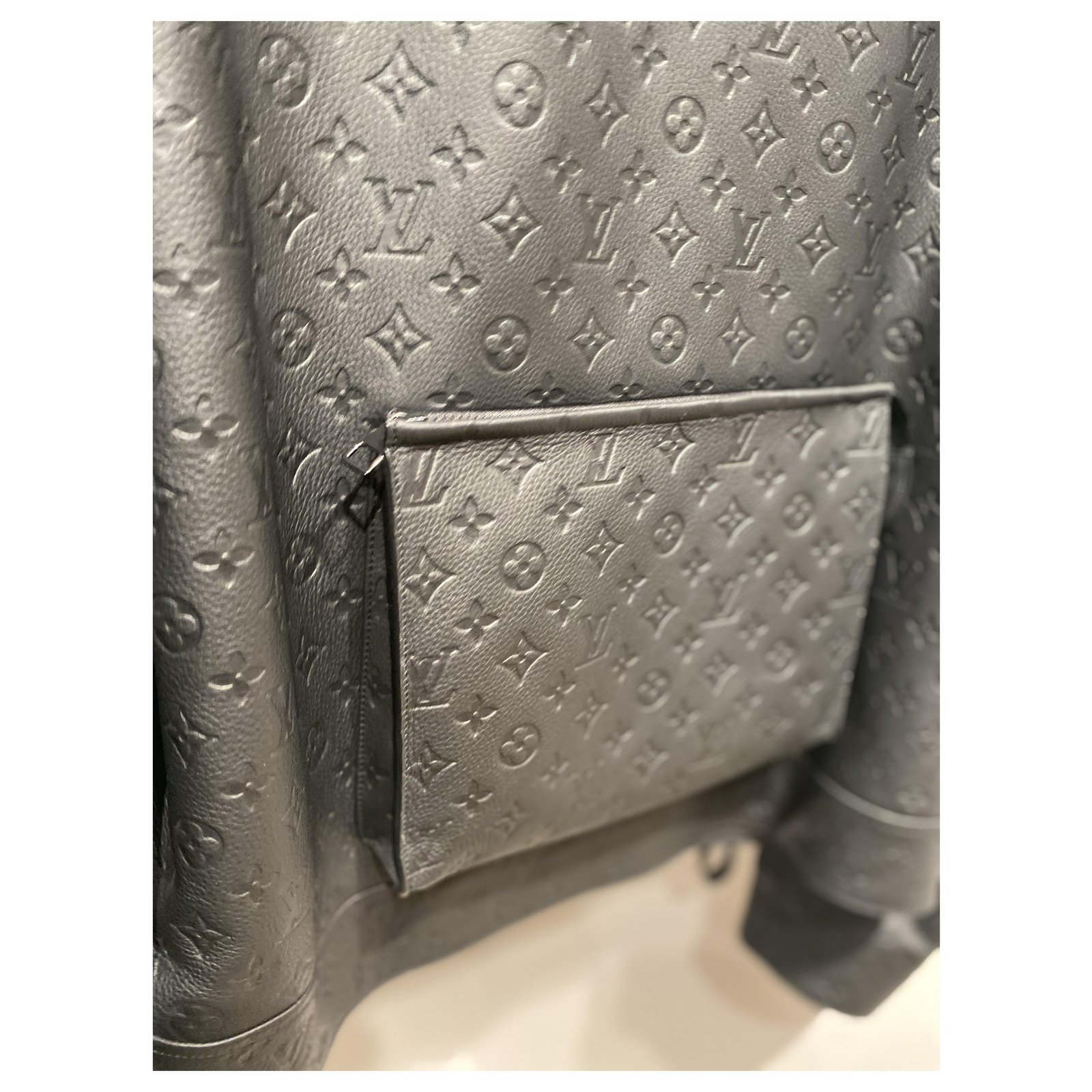 Louis Vuitton Blazers Jackets Black Leather ref.232983 - Joli Closet