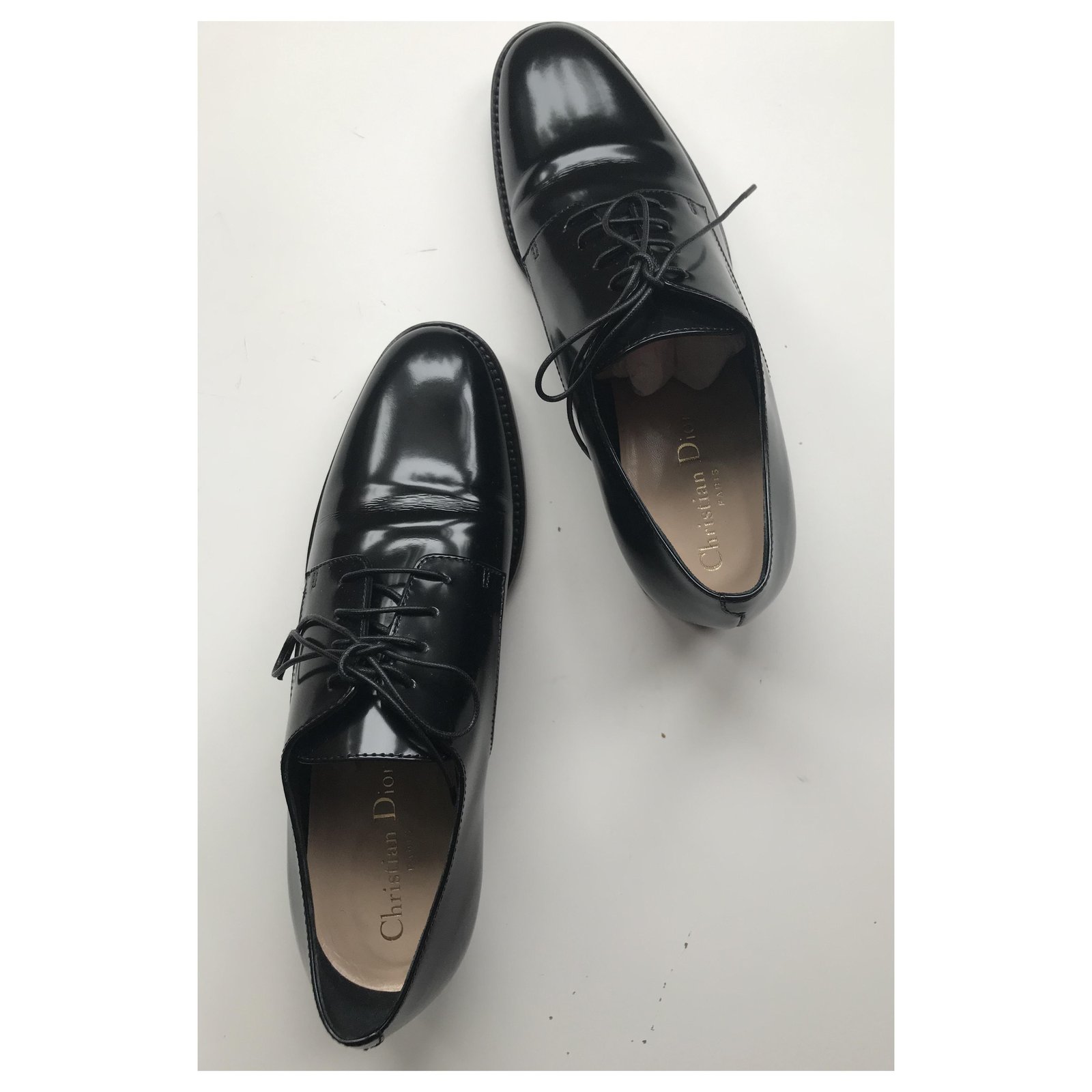 Dior Timeless Derby Shoe Black Patent Calfskin