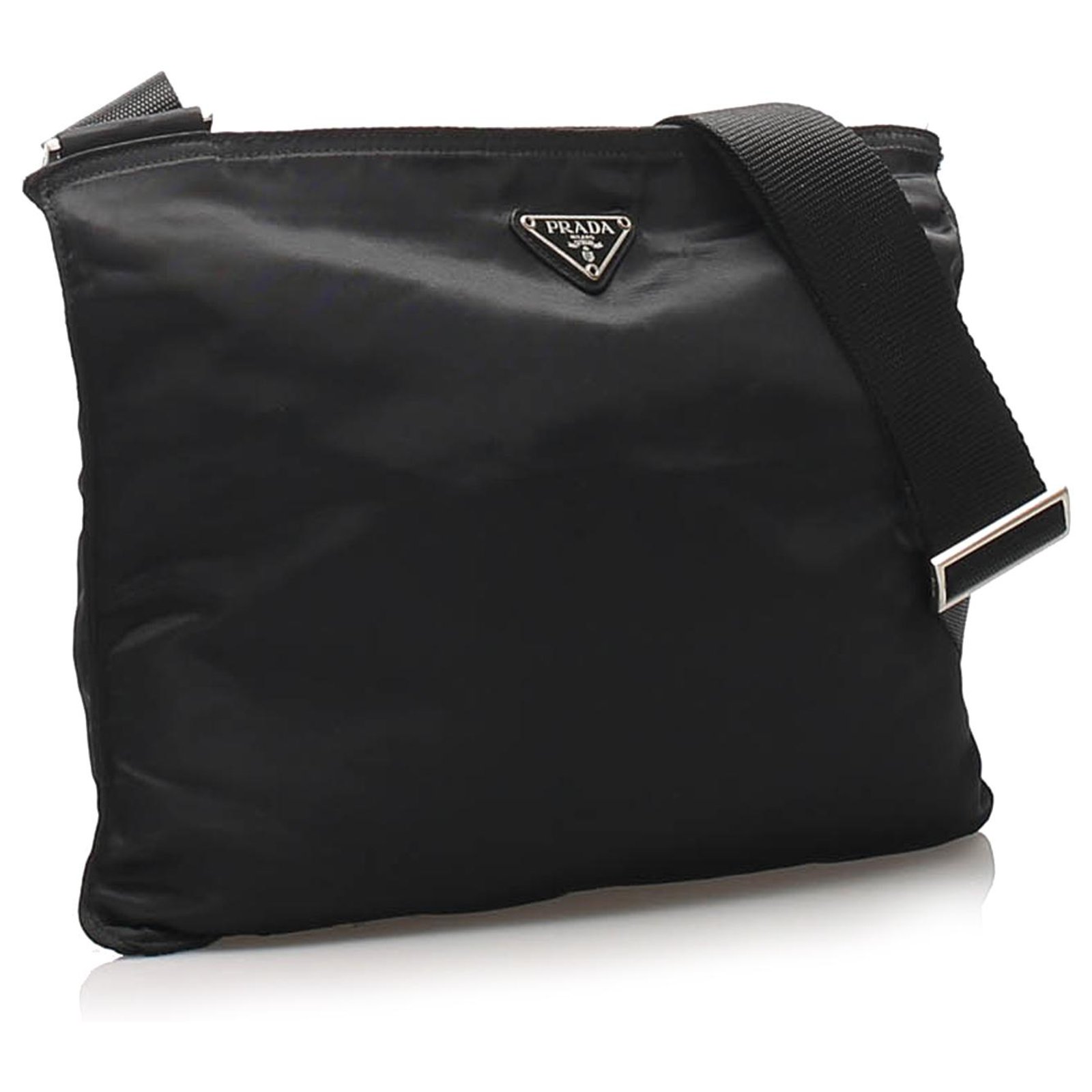 Prada Blue Tessuto Crossbody Bag Nylon Cloth ref.233693 - Joli Closet