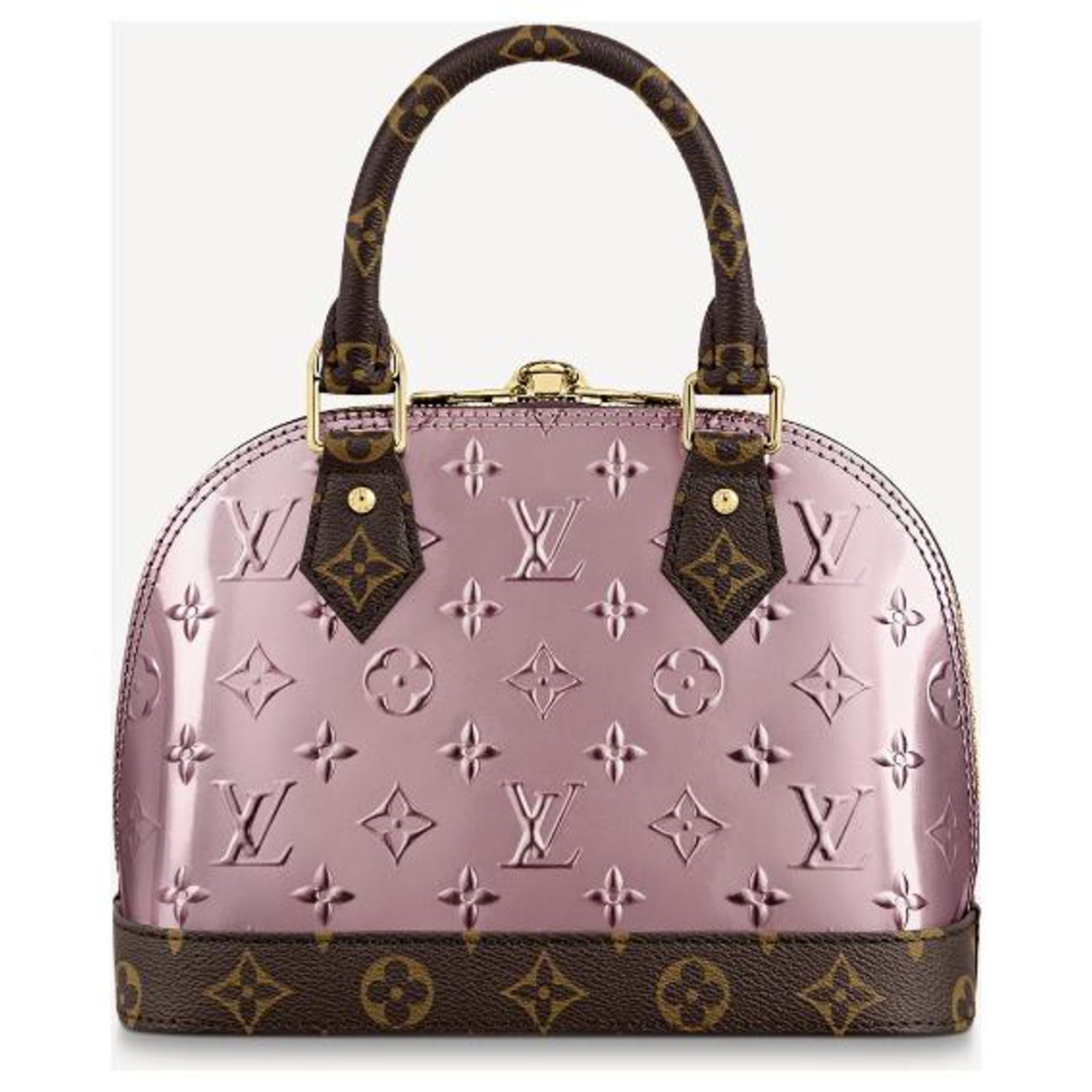 Louis Vuitton LV Alma vernis new Pink Leather ref.233990 - Joli Closet