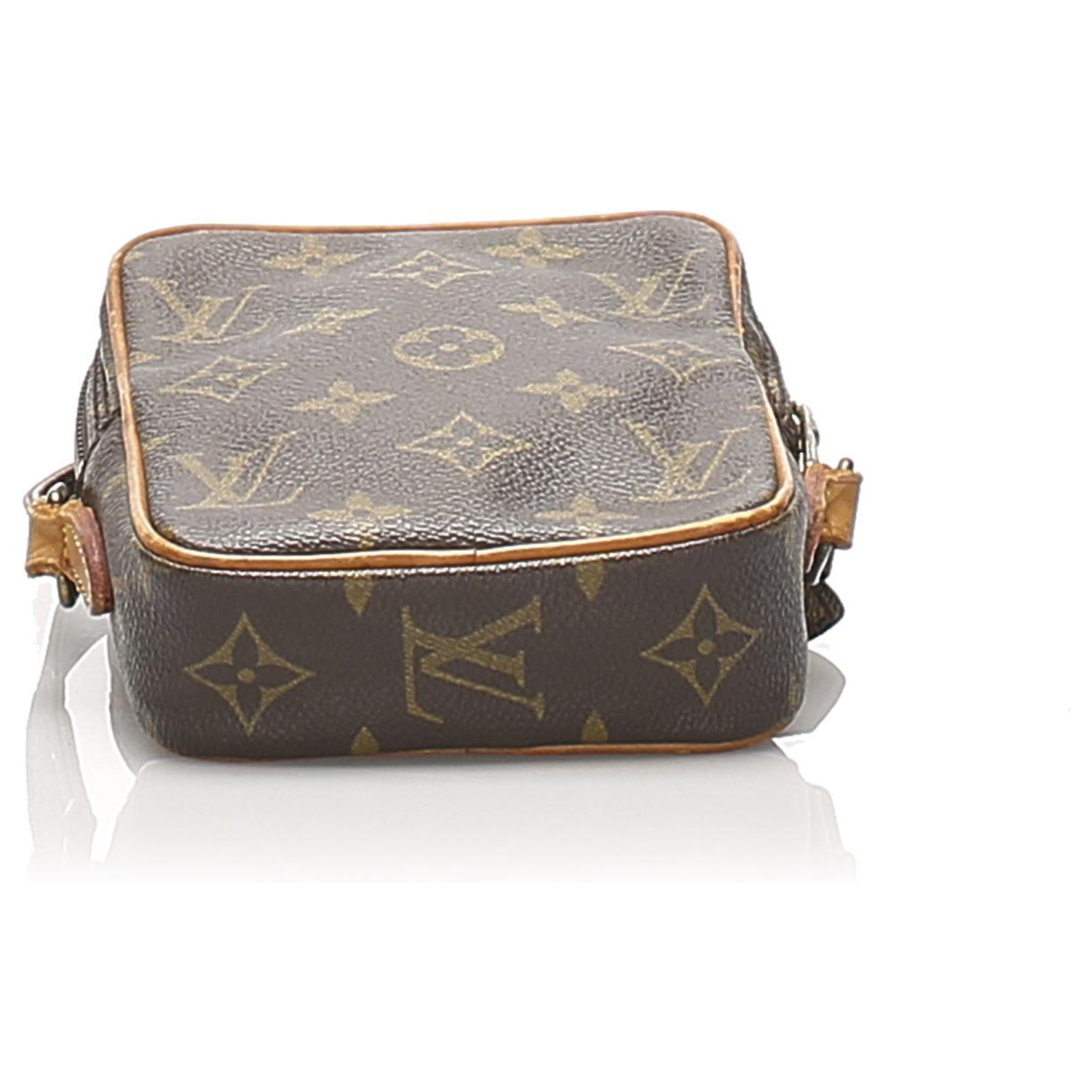 Louis Vuitton Brown Monogram Mini Danube Leather Cloth ref.557367