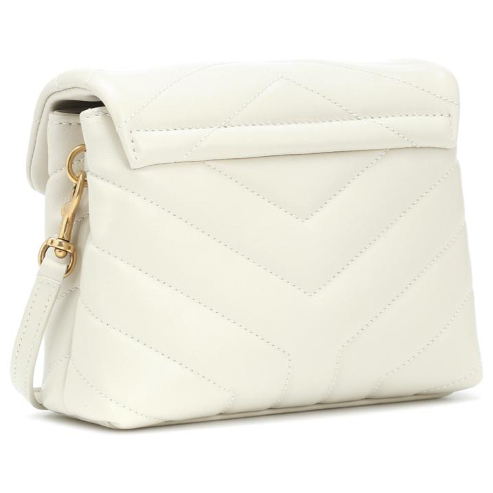 Saint Laurent Lou Lou toy whit box White Leather ref.234236 - Joli