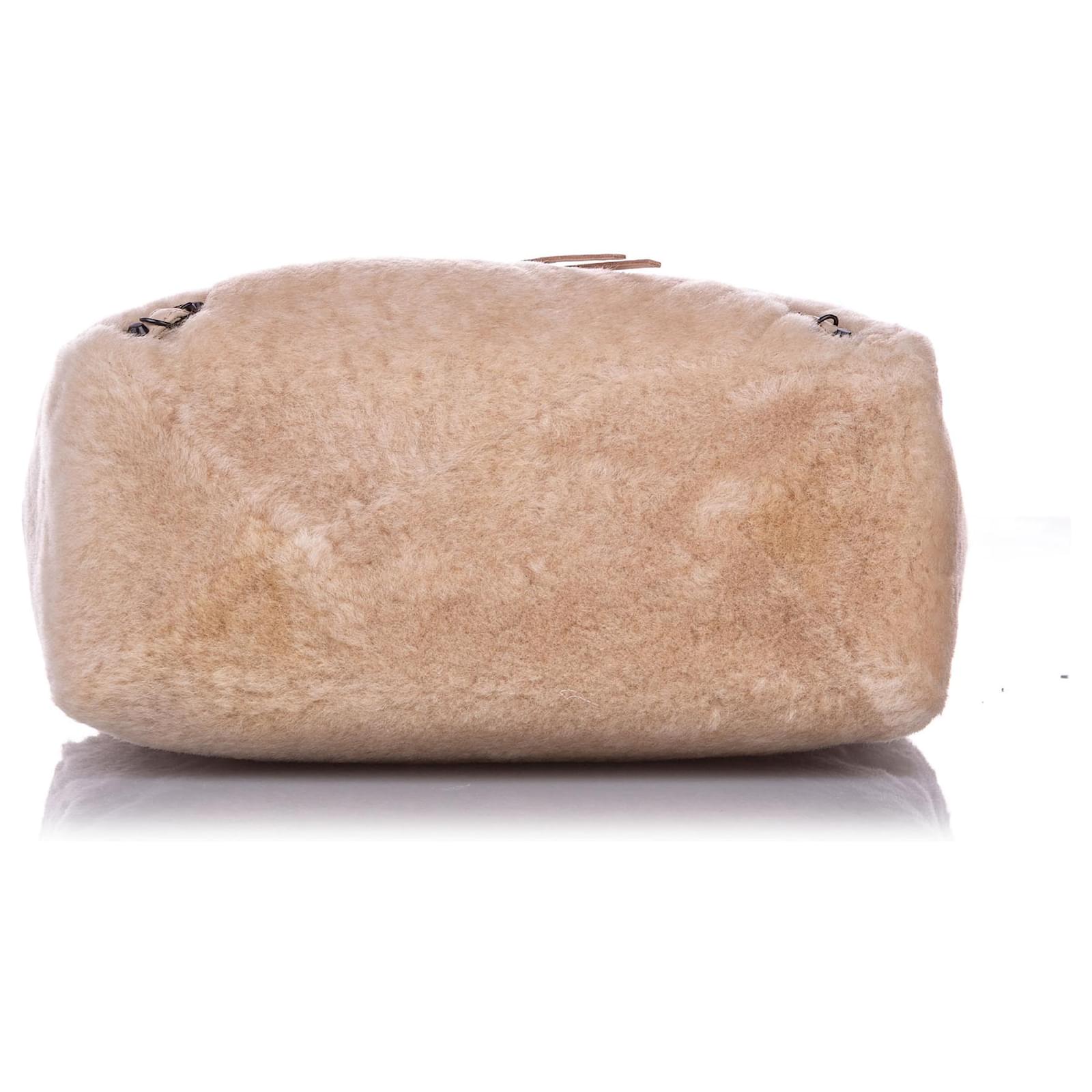 balenciaga shearling bag