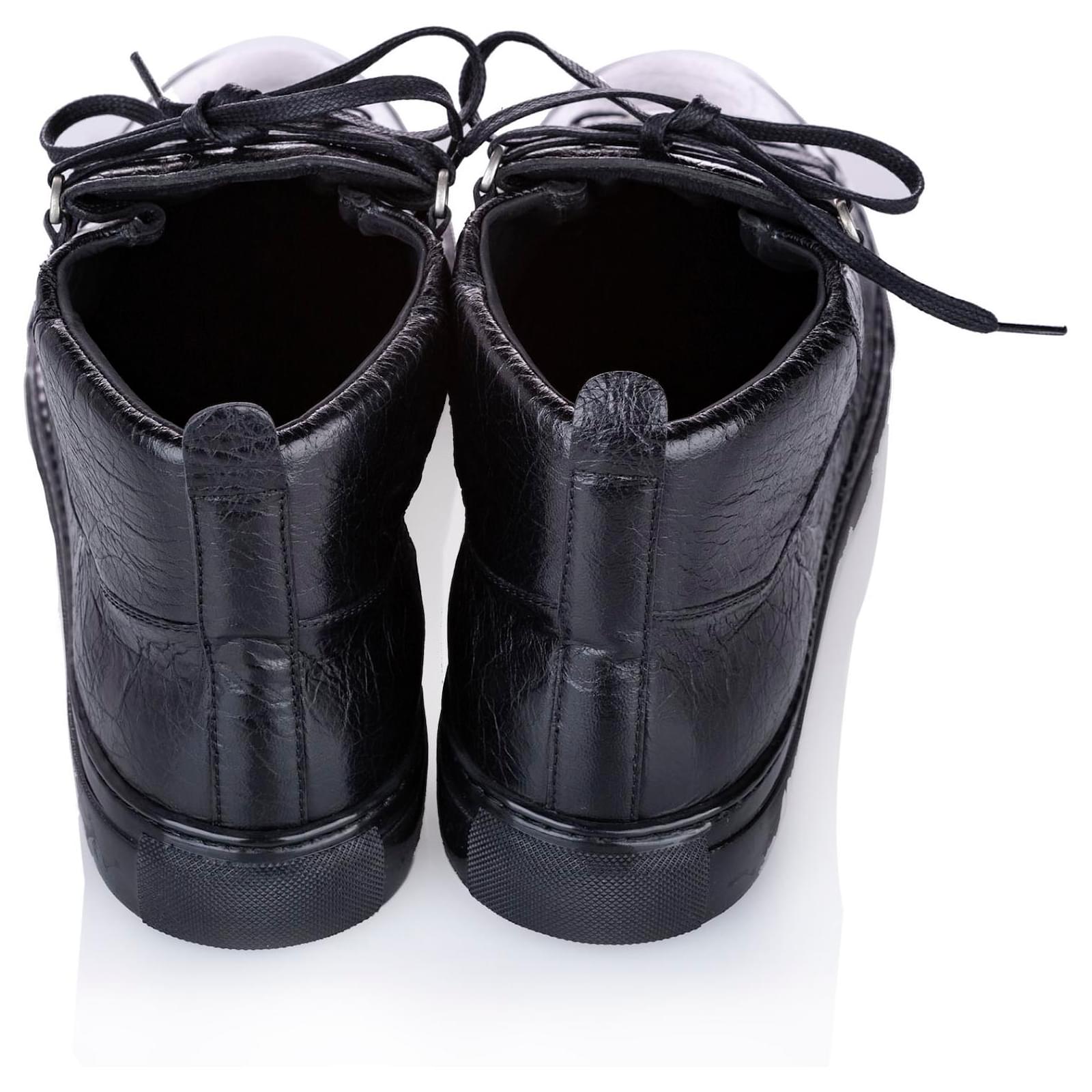 balenciaga high top womens black