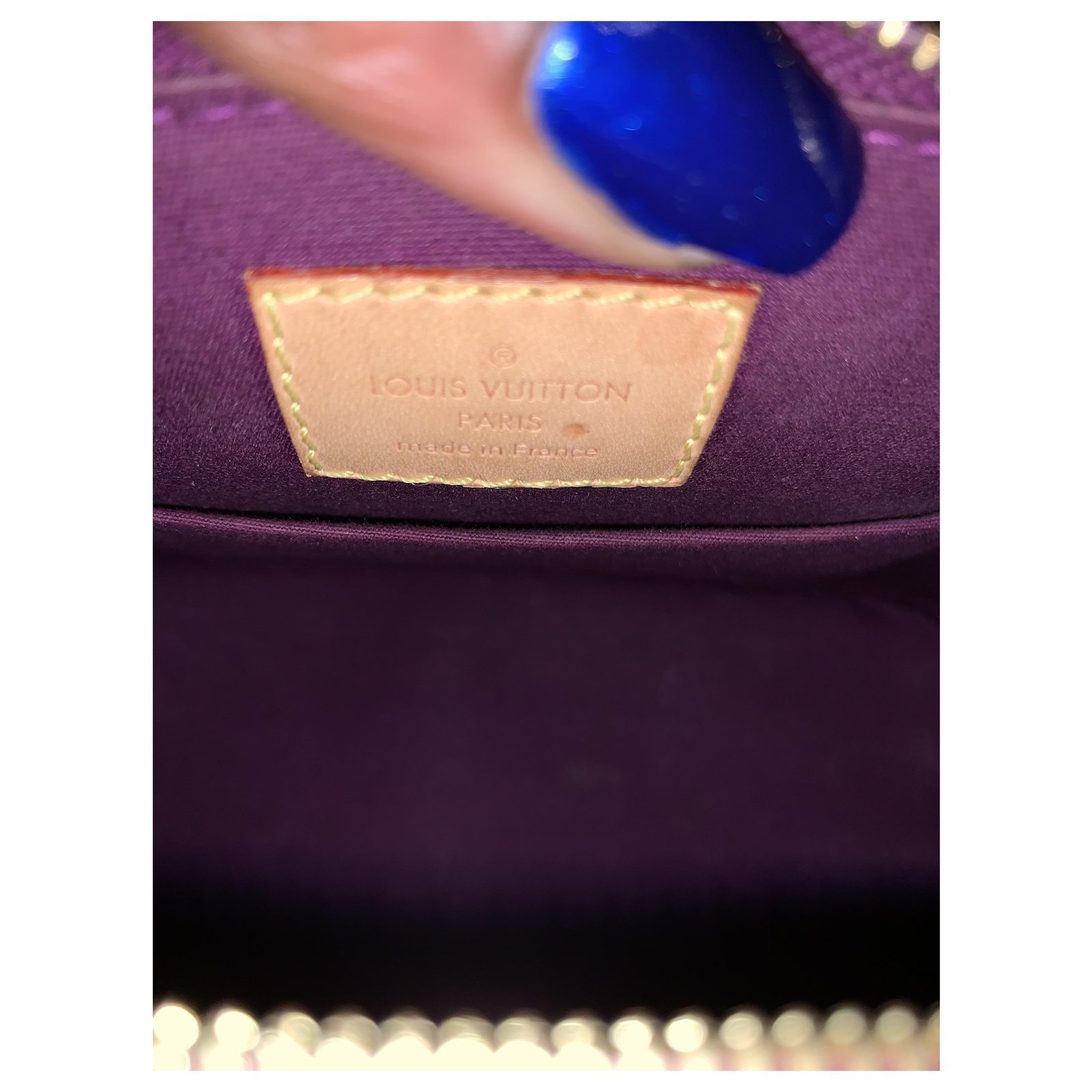 Louis Vuitton Baby alma Purple Patent leather ref.234501 - Joli Closet