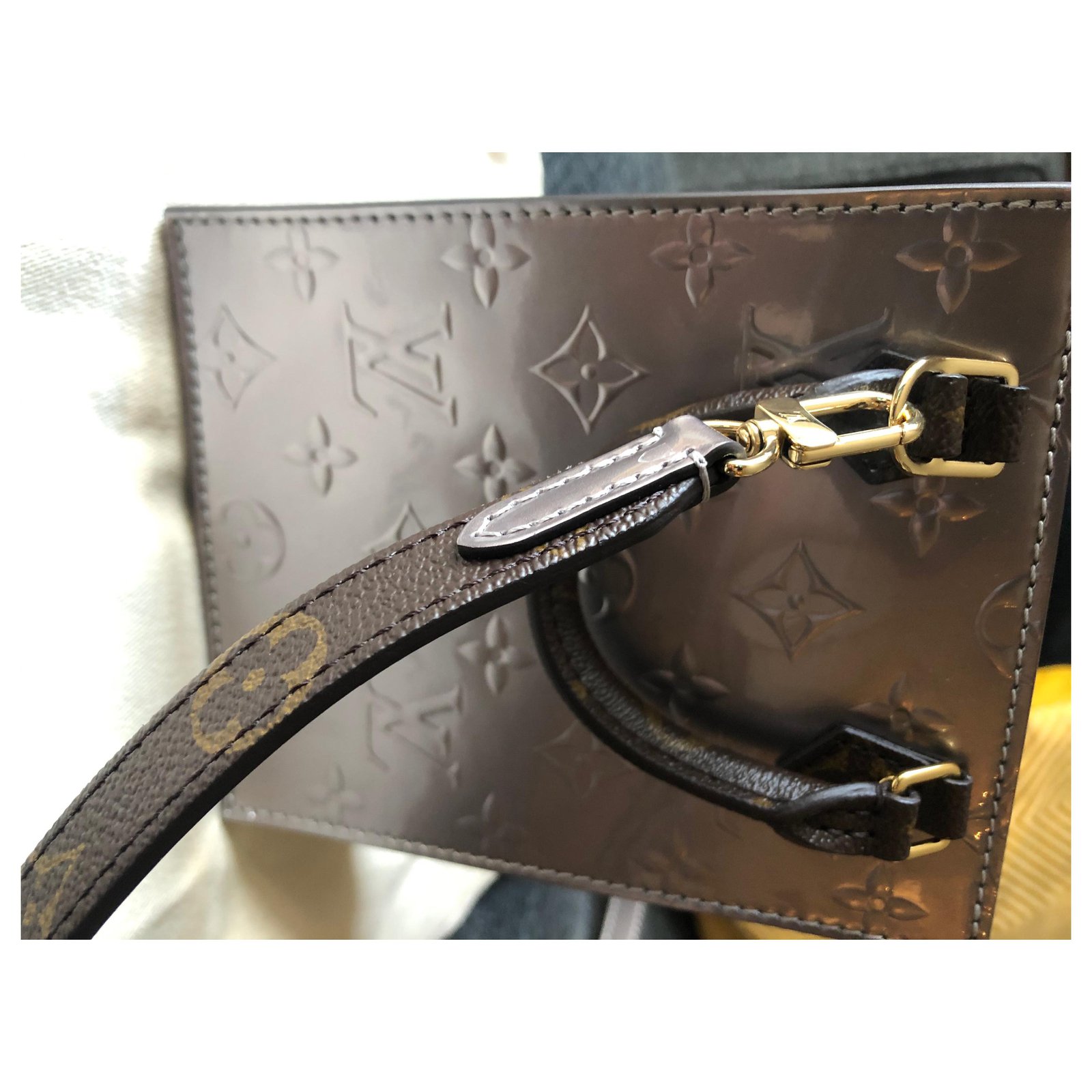 Louis Vuitton LV Sac Plat BB new Brown Leather ref.354871 - Joli Closet