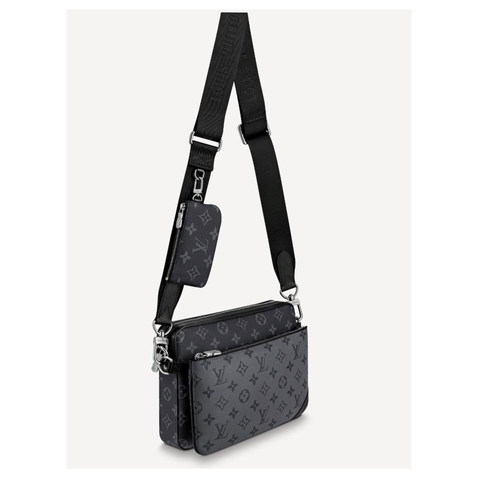 Louis Vuitton LV Trio messenger Grey Leather ref.234890 - Joli Closet