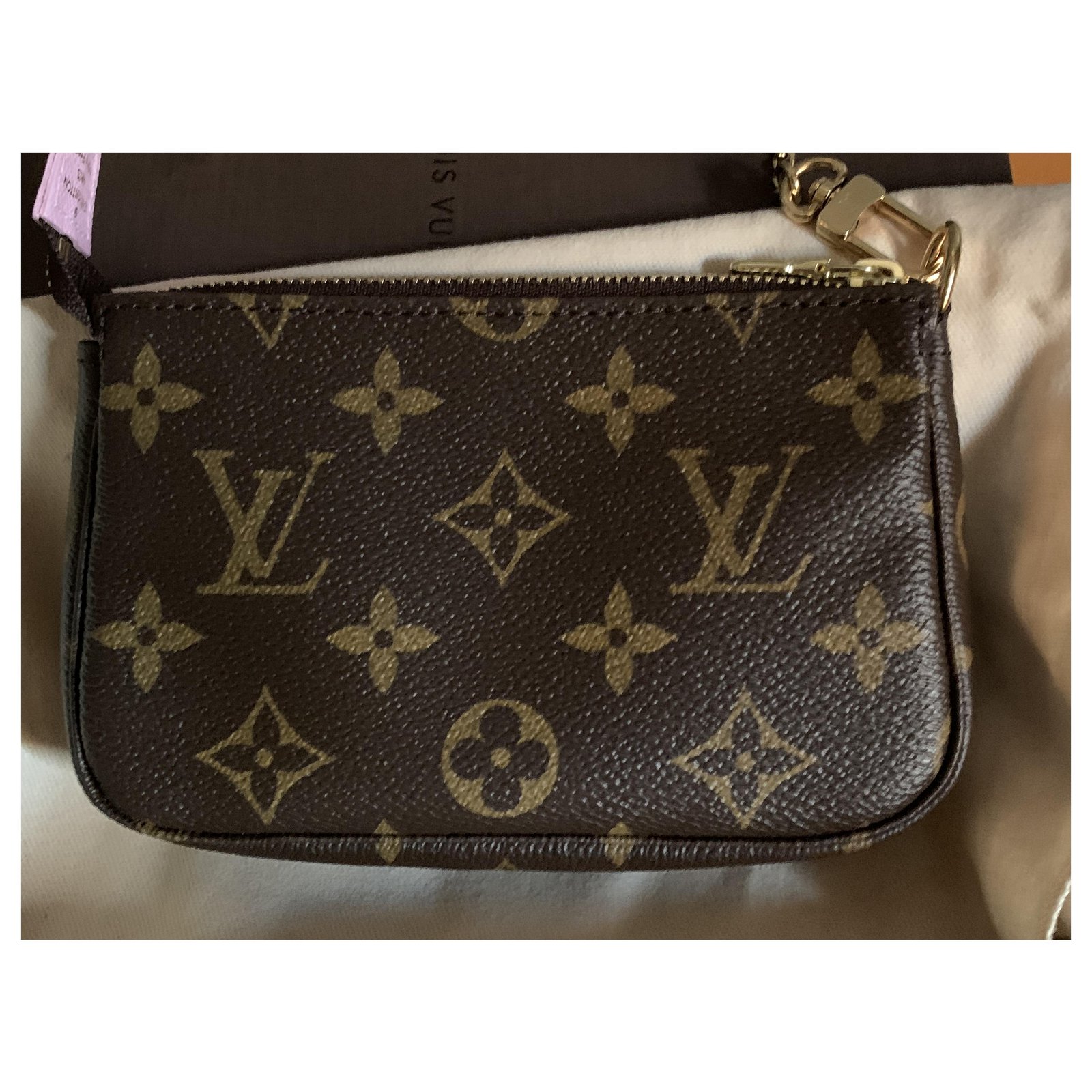 Louis Vuitton mini clutch bag transatlantic collection Brown Cloth  ref.234924 - Joli Closet
