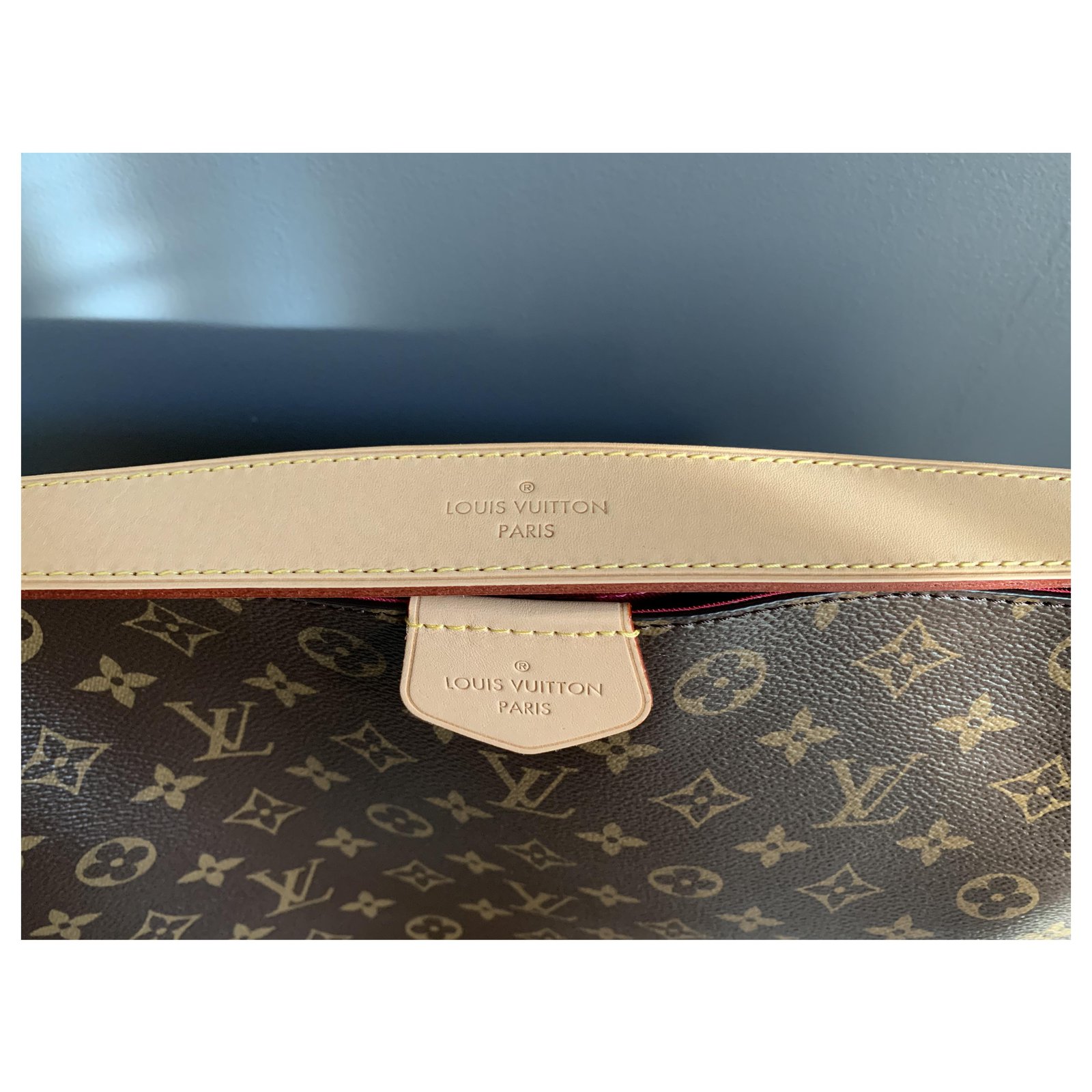 Louis Vuitton Monogram Pallas MM Brown Cloth ref.733730 - Joli Closet
