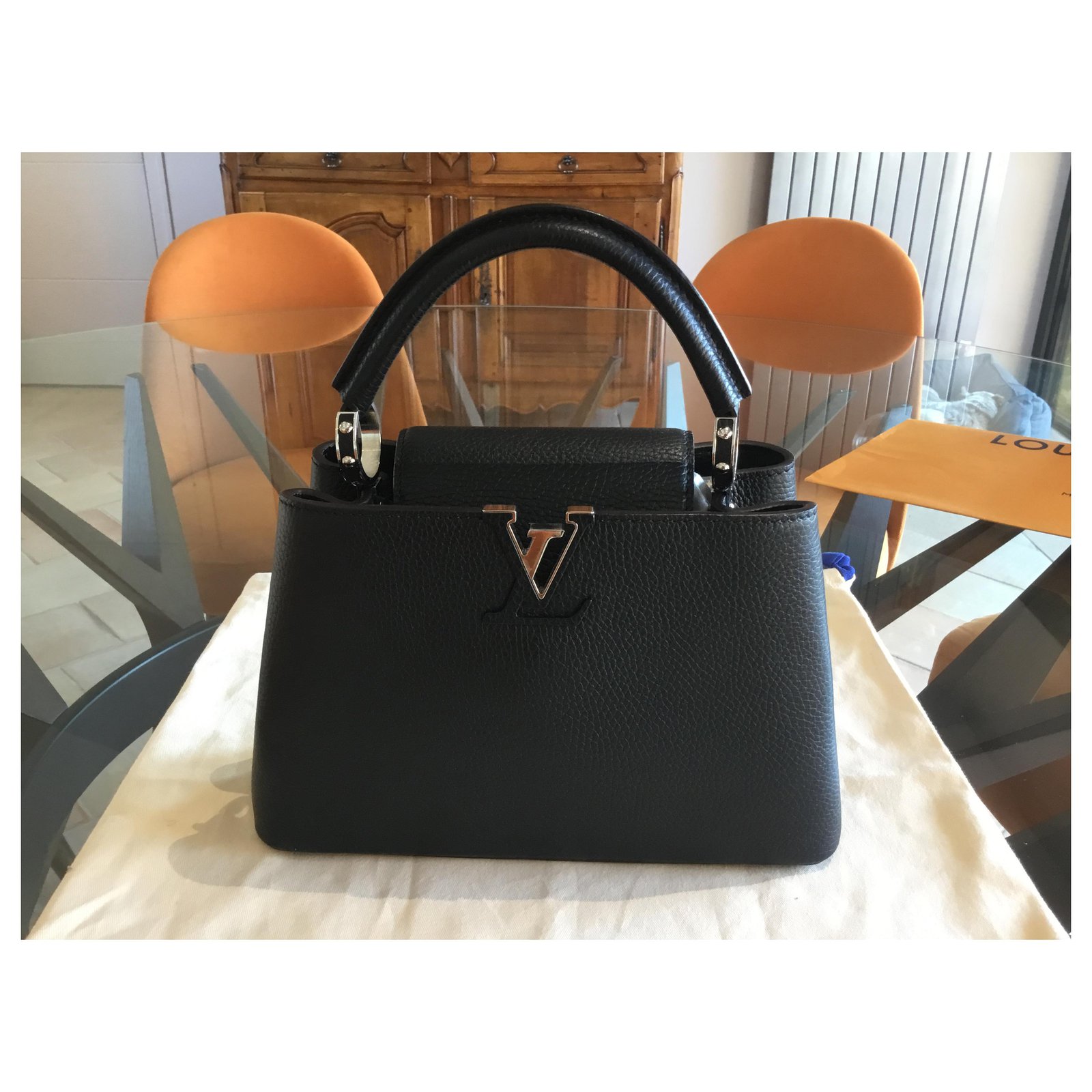 Capucines Louis Vuitton Capucine BB Black Leather ref.235072 - Joli Closet