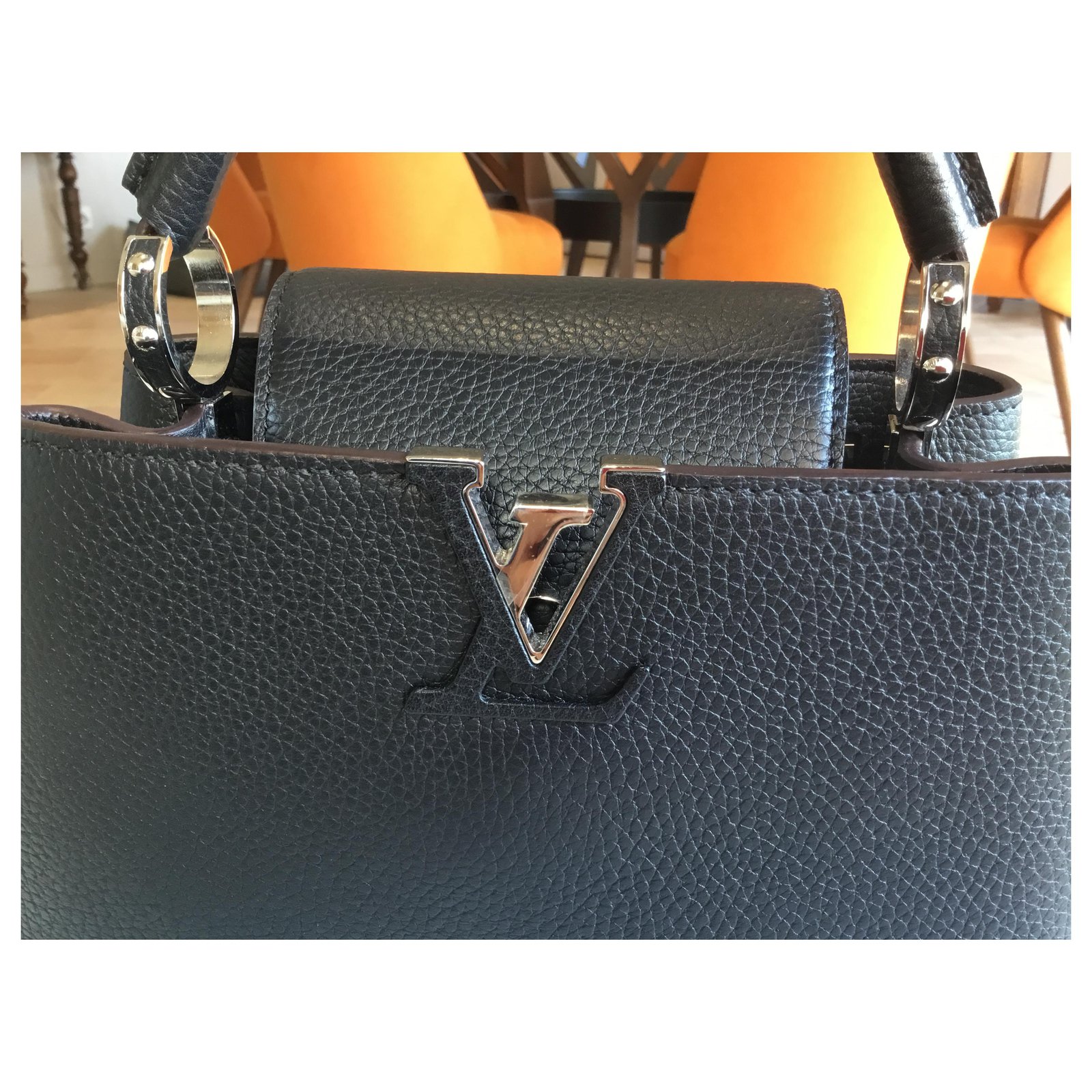 Capucines Louis Vuitton Capucine BB Black Leather ref.235072 - Joli Closet