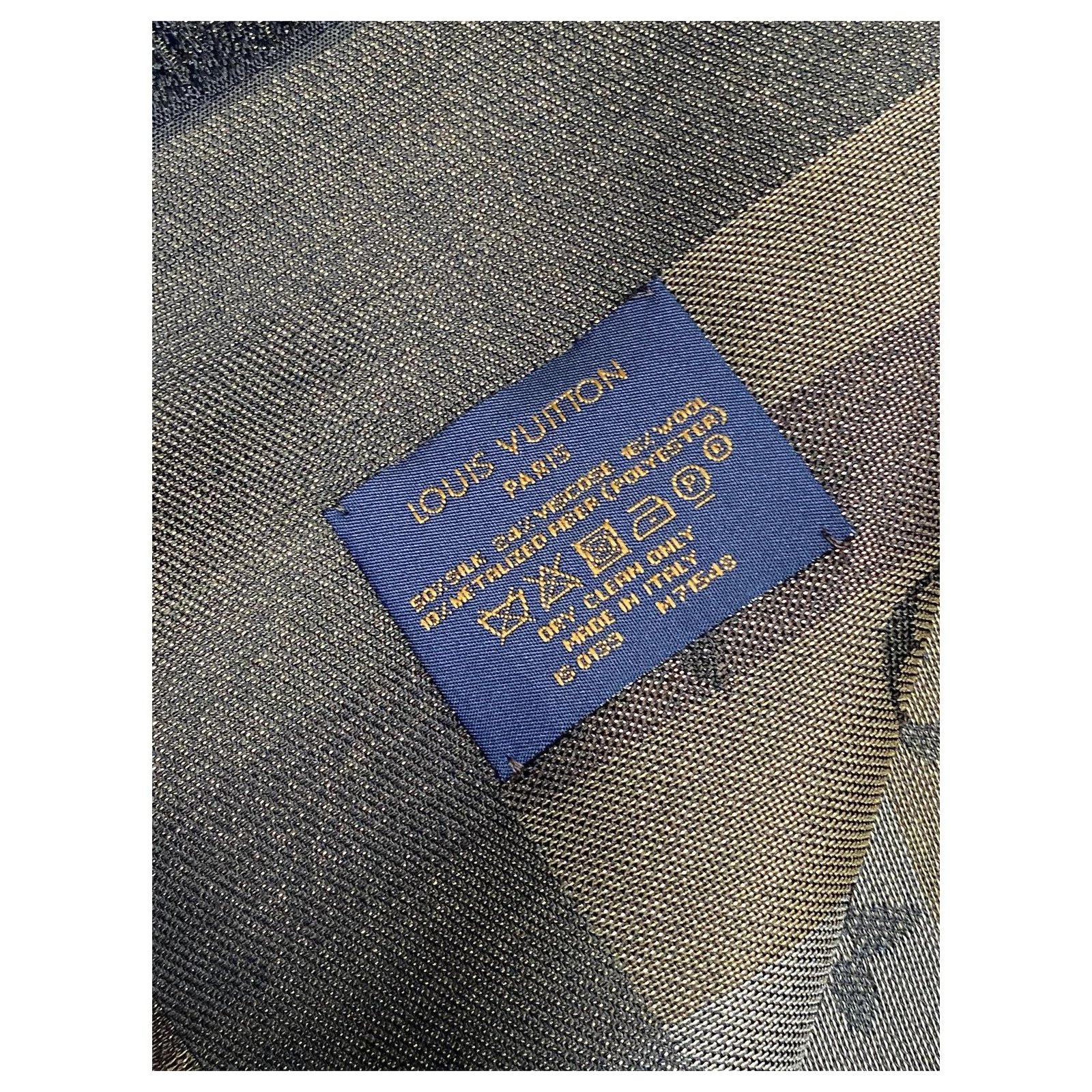Louis Vuitton Scialle Monogram in seta Marrone ref.380265 - Joli Closet
