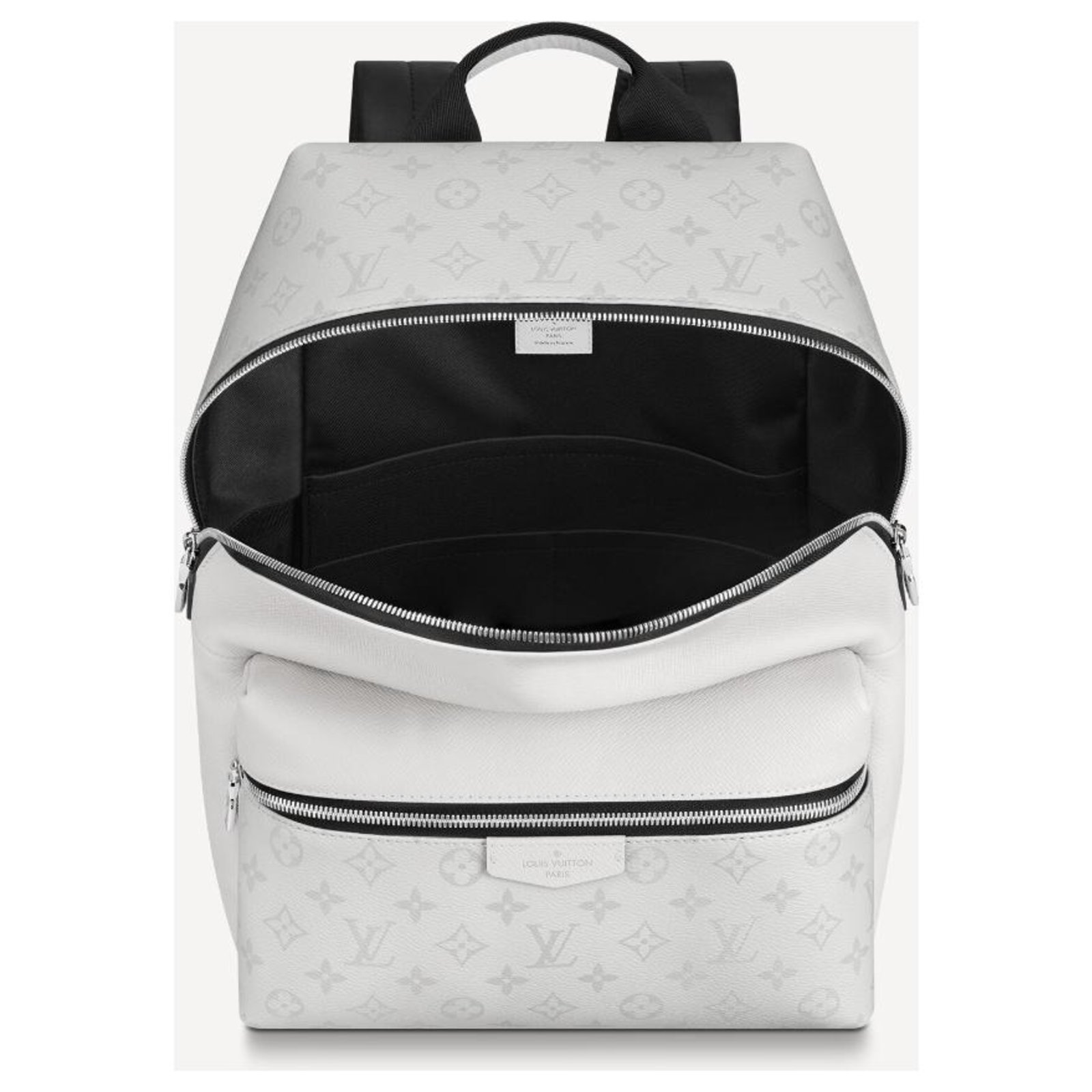 Louis Vuitton Discovery Backpack Monogram Antarctica Taiga PM White in  Taiga Leather/Coated Canvas with Silver-tone - US