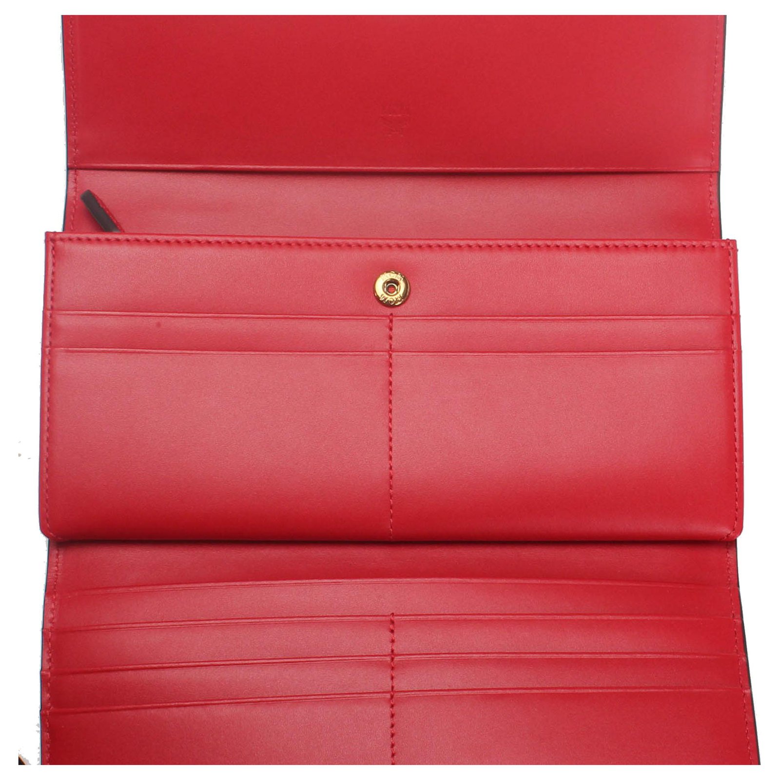 Mcm red 2025 wallet women's