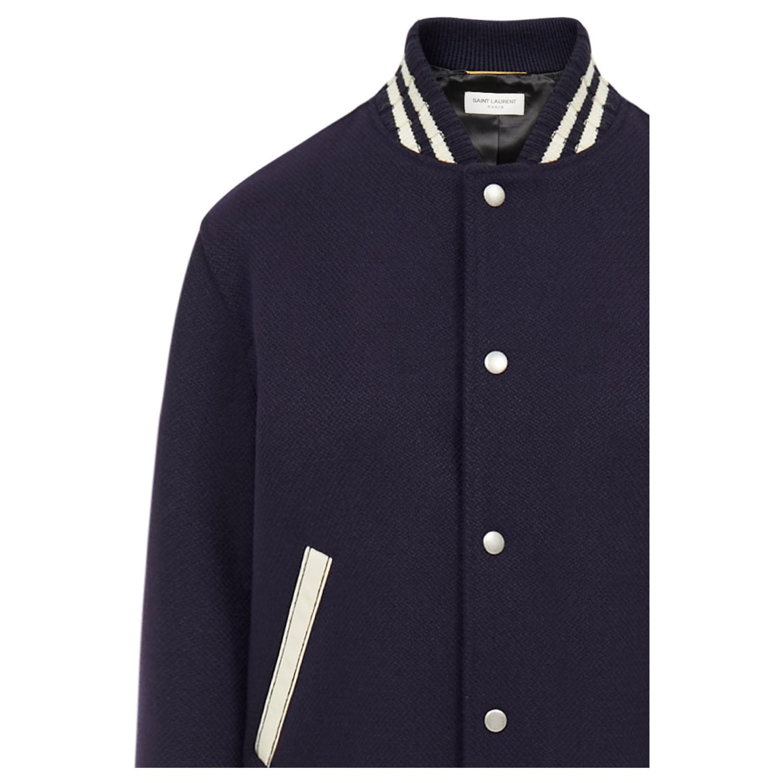 Saint laurent teddy jacket on sale navy