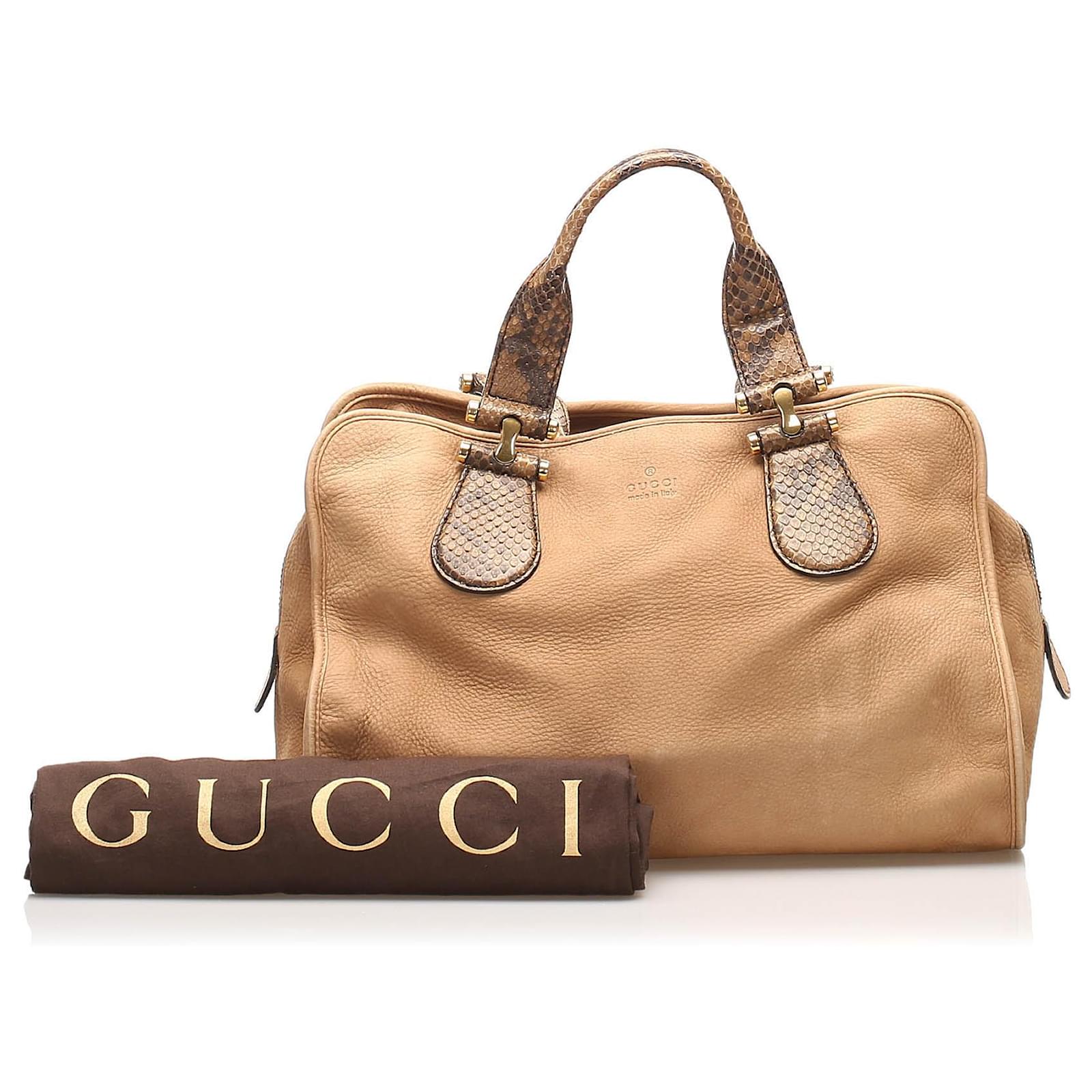 gucci brown leather handbag