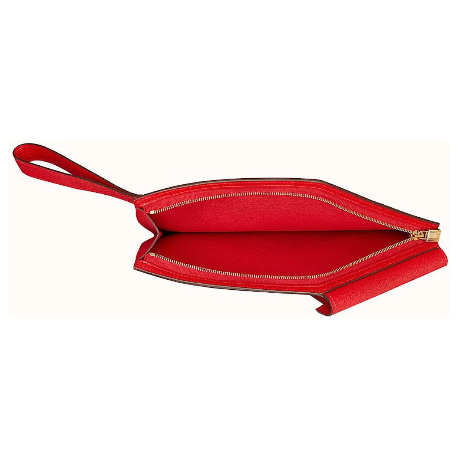 Hermès Kelly Pocket To Go small bag Red Leather ref.236204 - Joli Closet