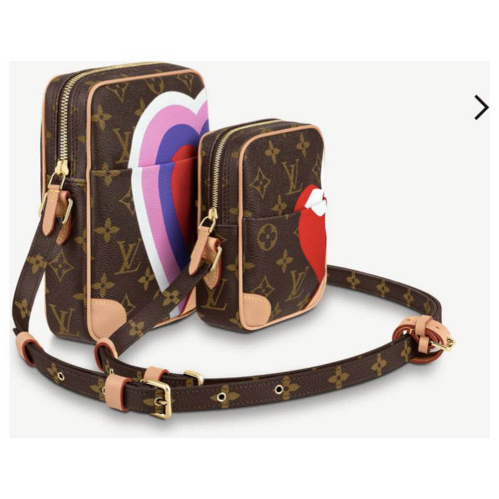 Louis Vuitton LV Paname Set Game On Brown Leather ref.236338