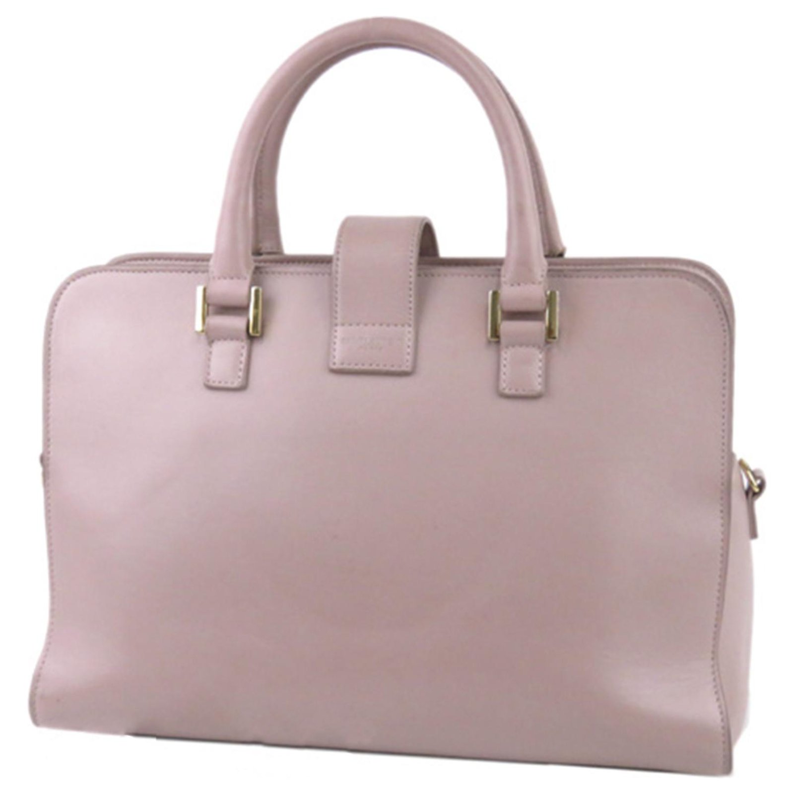 Yves Saint Laurent YSL Pink Cabas Monogram Leather Satchel Pony-style  calfskin ref.240295 - Joli Closet