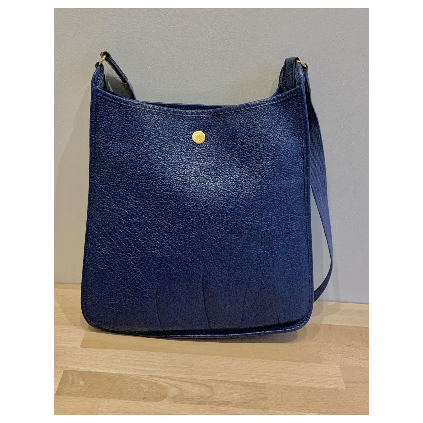 Hermès Vespa Blue Leather ref.996227 - Joli Closet